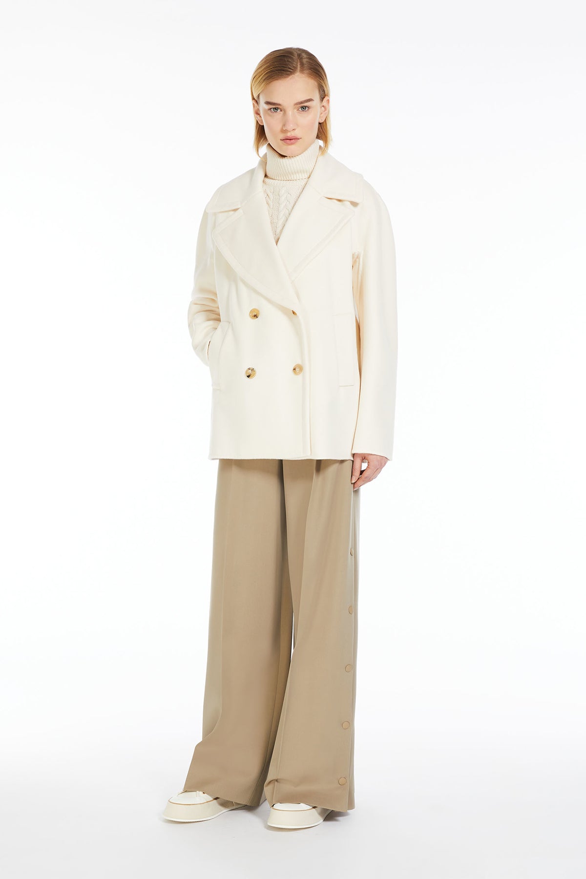 MaxMara Damen Wolljacke Edgard Creme CREME Bild 2