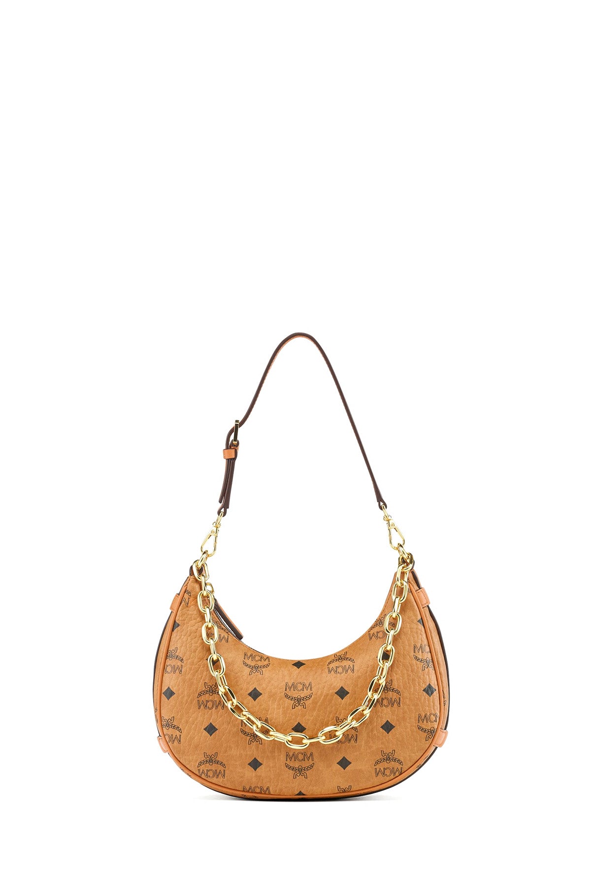 MCM Damen Schultertasche Aren Small Cognac COGNAC-BRAUN Bild 1