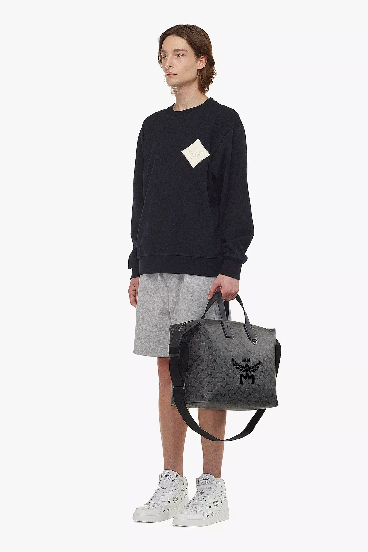 MCM Tragetasche Himmel in Lauretos X-Large Anthrazit ANTHRAZIT GRAU Bild 2