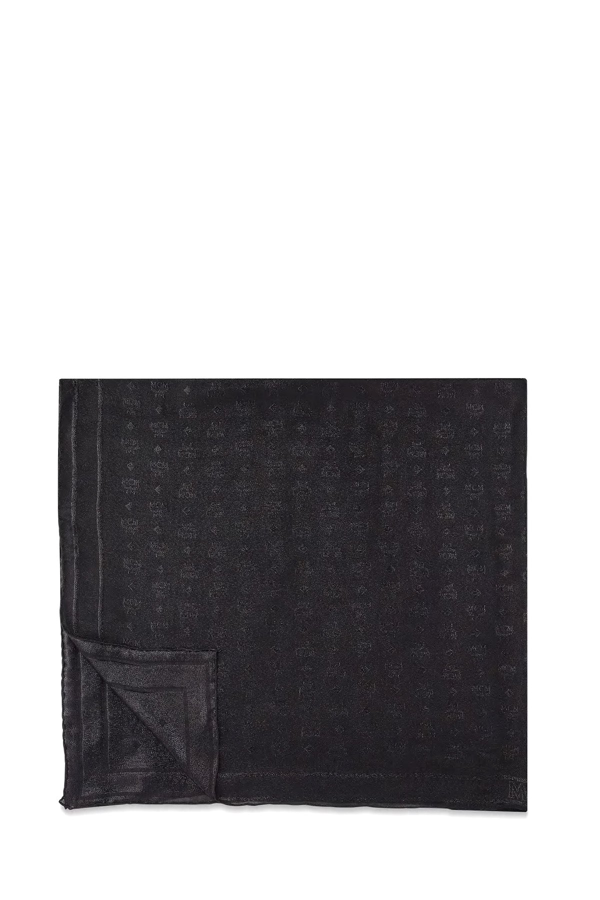 MCM Unisex Jacquard-Schal Schwarz SCHWARZ Bild 1