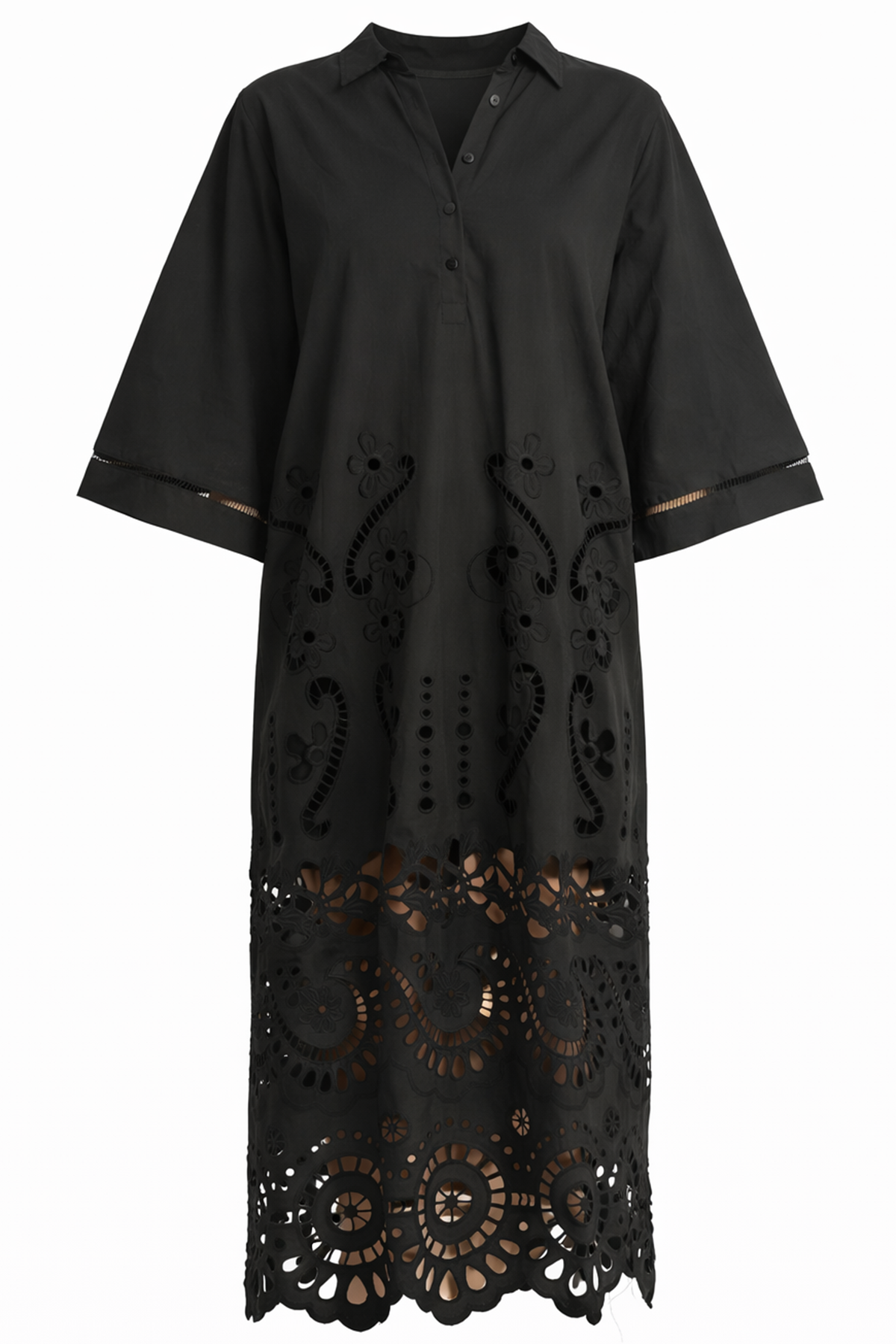 Miss June Damen Maxikleid Adria Schwarz SCHWARZ Bild 1