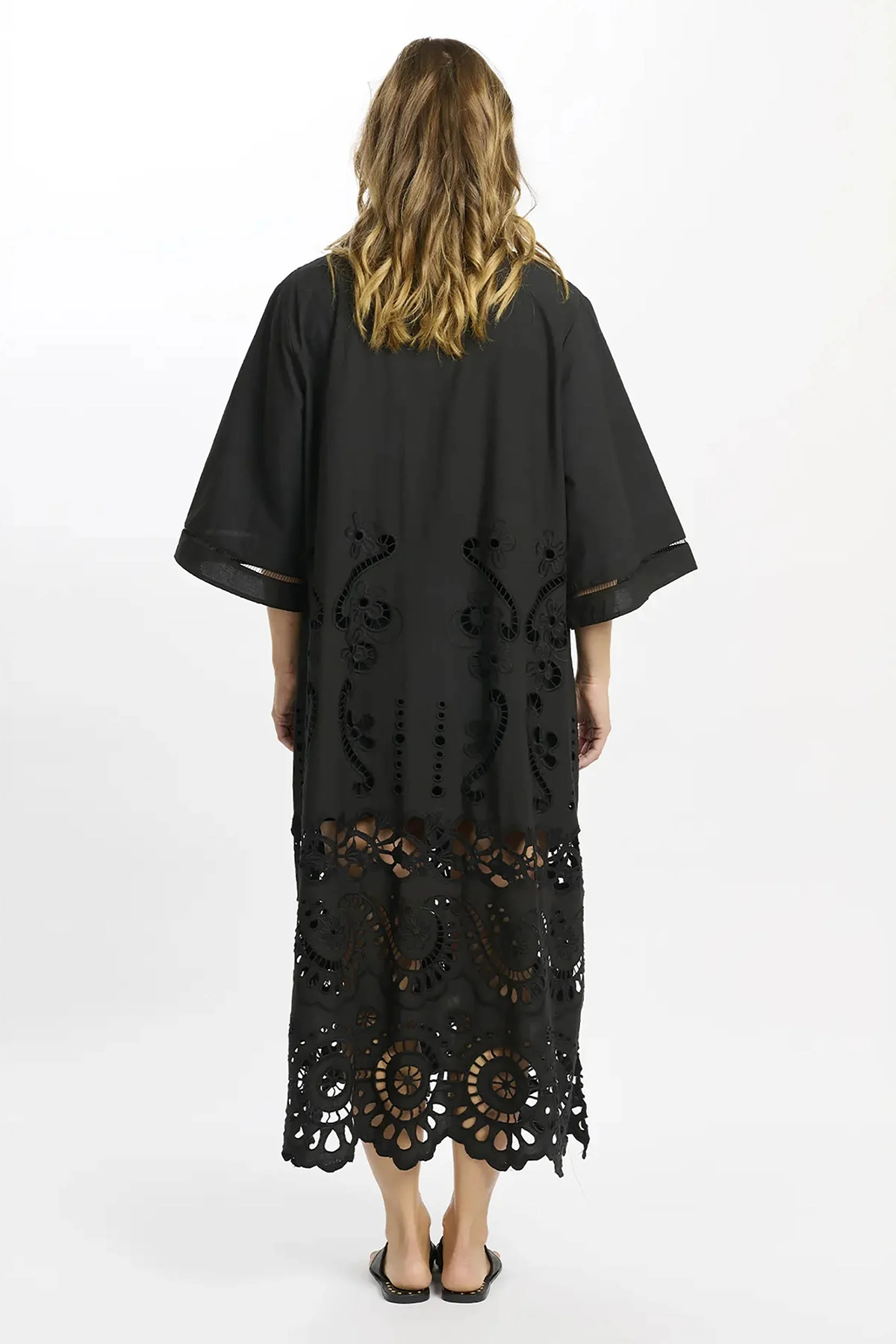 Miss June Damen Maxikleid Adria Schwarz SCHWARZ Bild 4