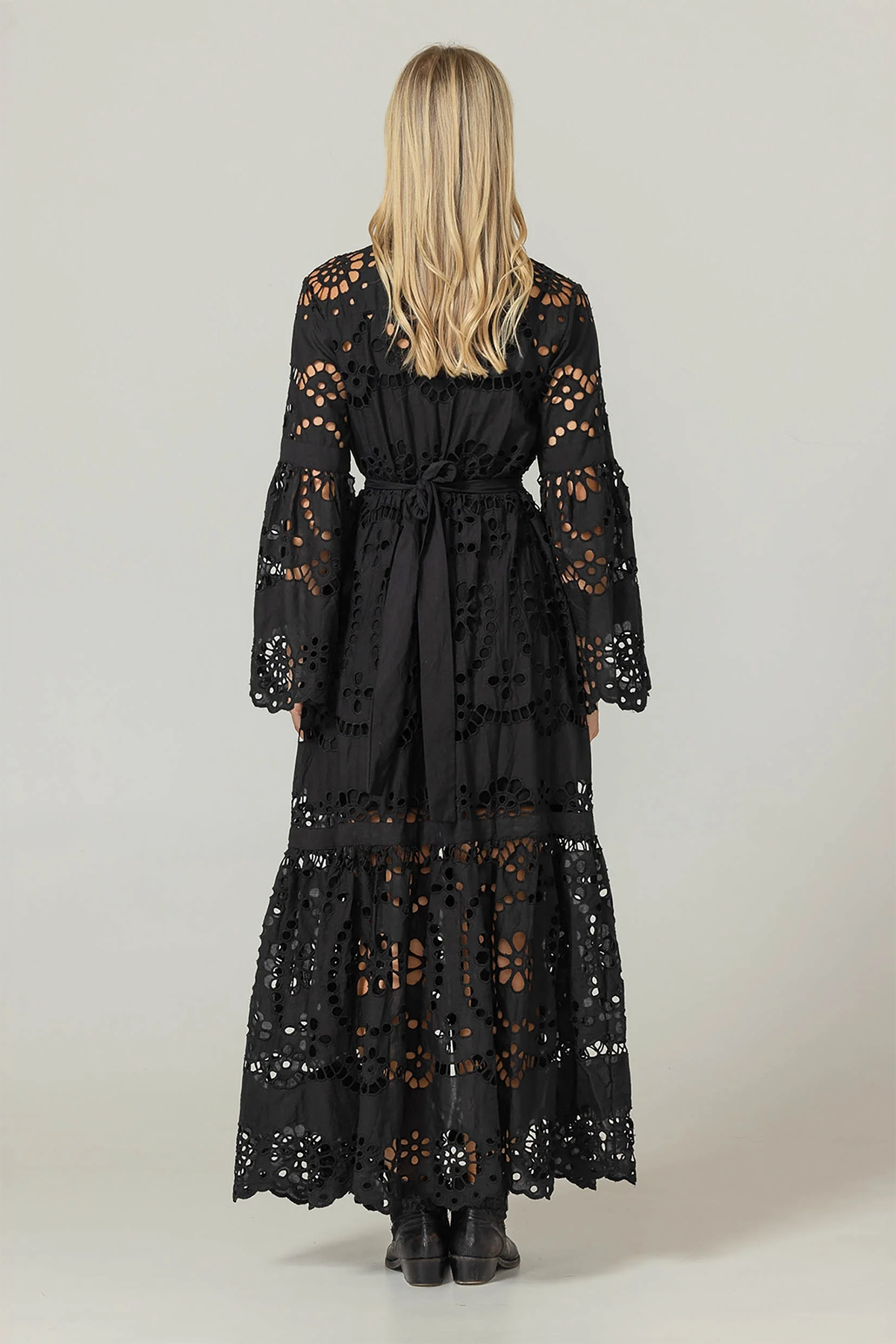 Miss June Damen Maxikleid Ruby Schwarz black Bild 4