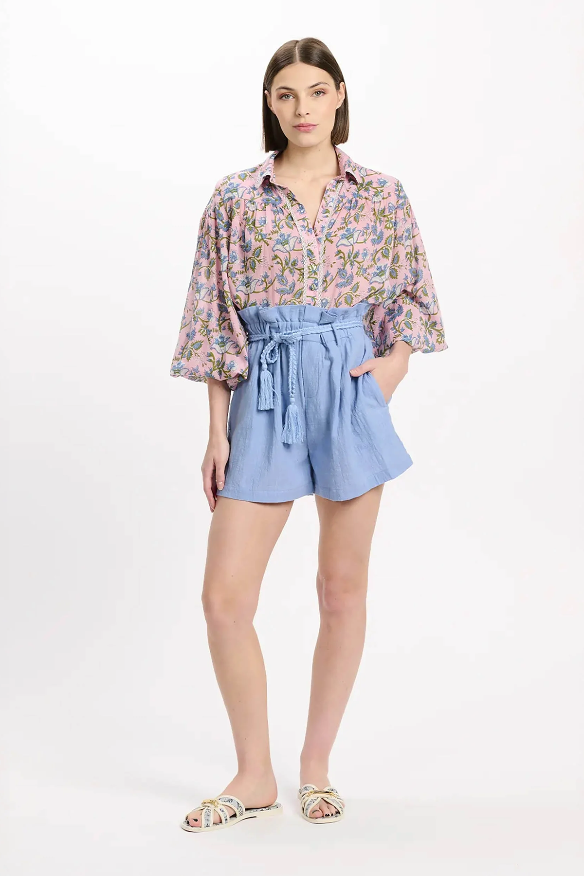Miss June Damen Shorts Luciana Blau BLAU Bild 4