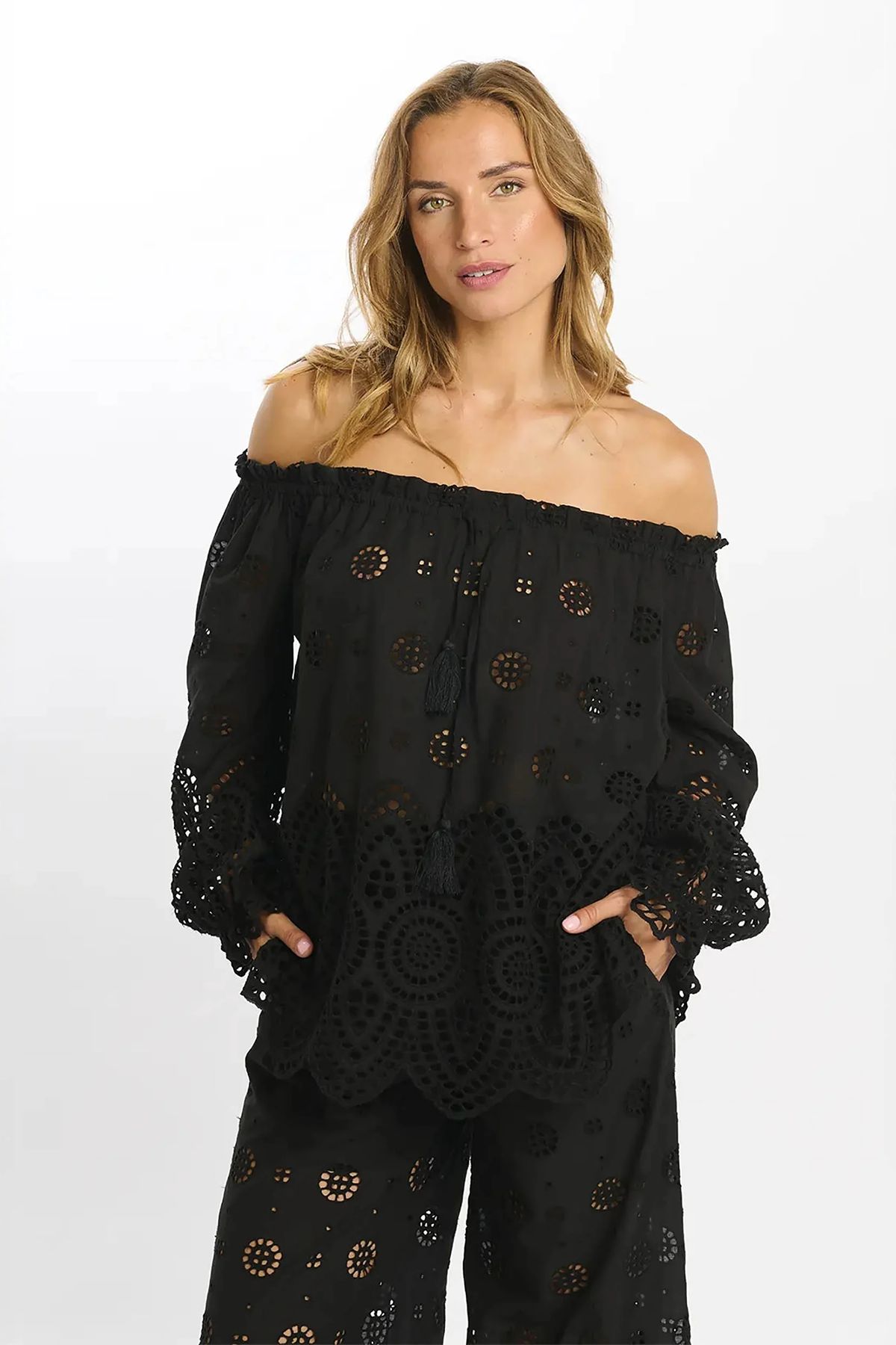 Miss June Damen Top Opaline Schwarz SCHWARZ Bild 3