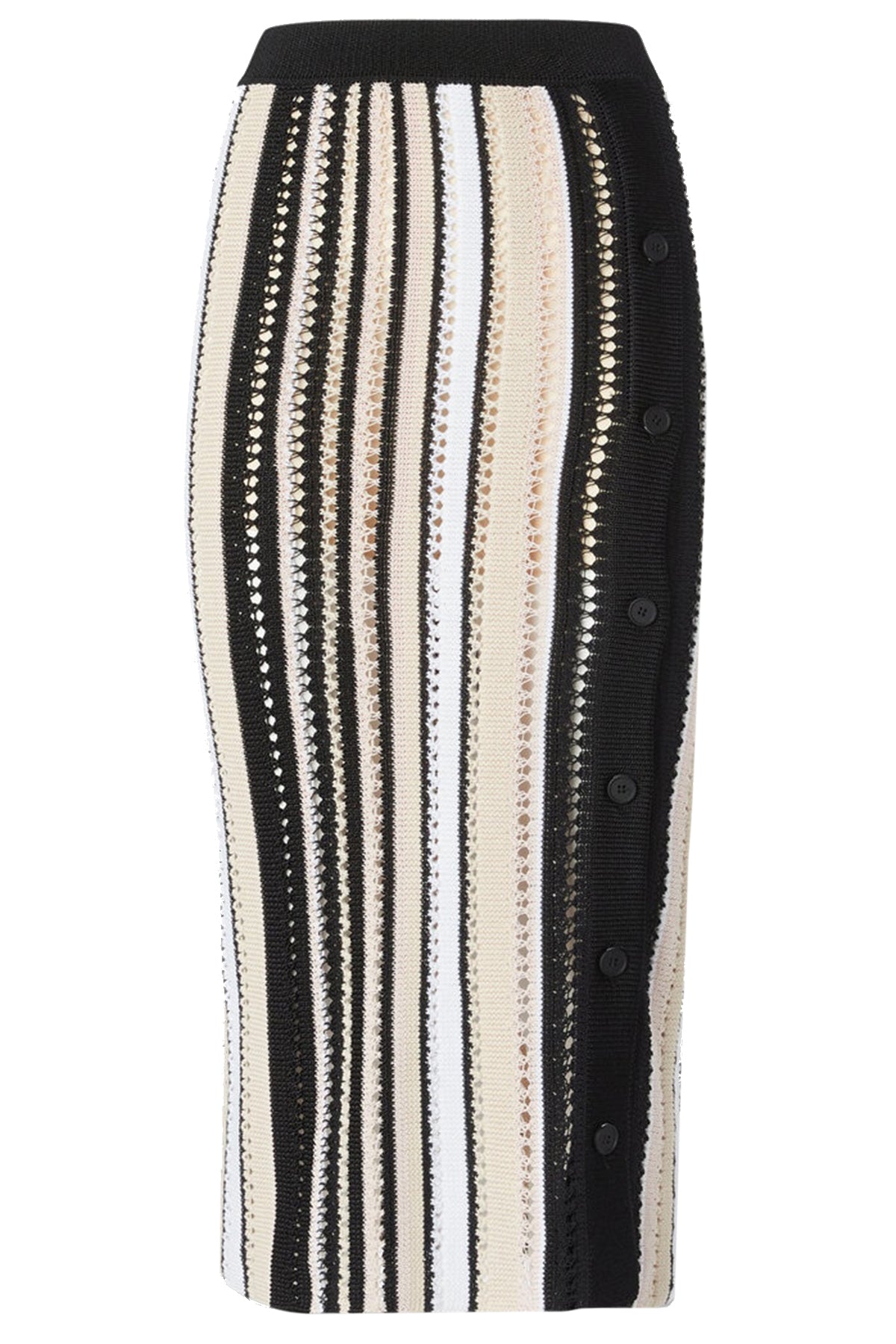 Missoni Damen Häkel-Midirock Schwarz/Beige SCHWARZ Bild 1