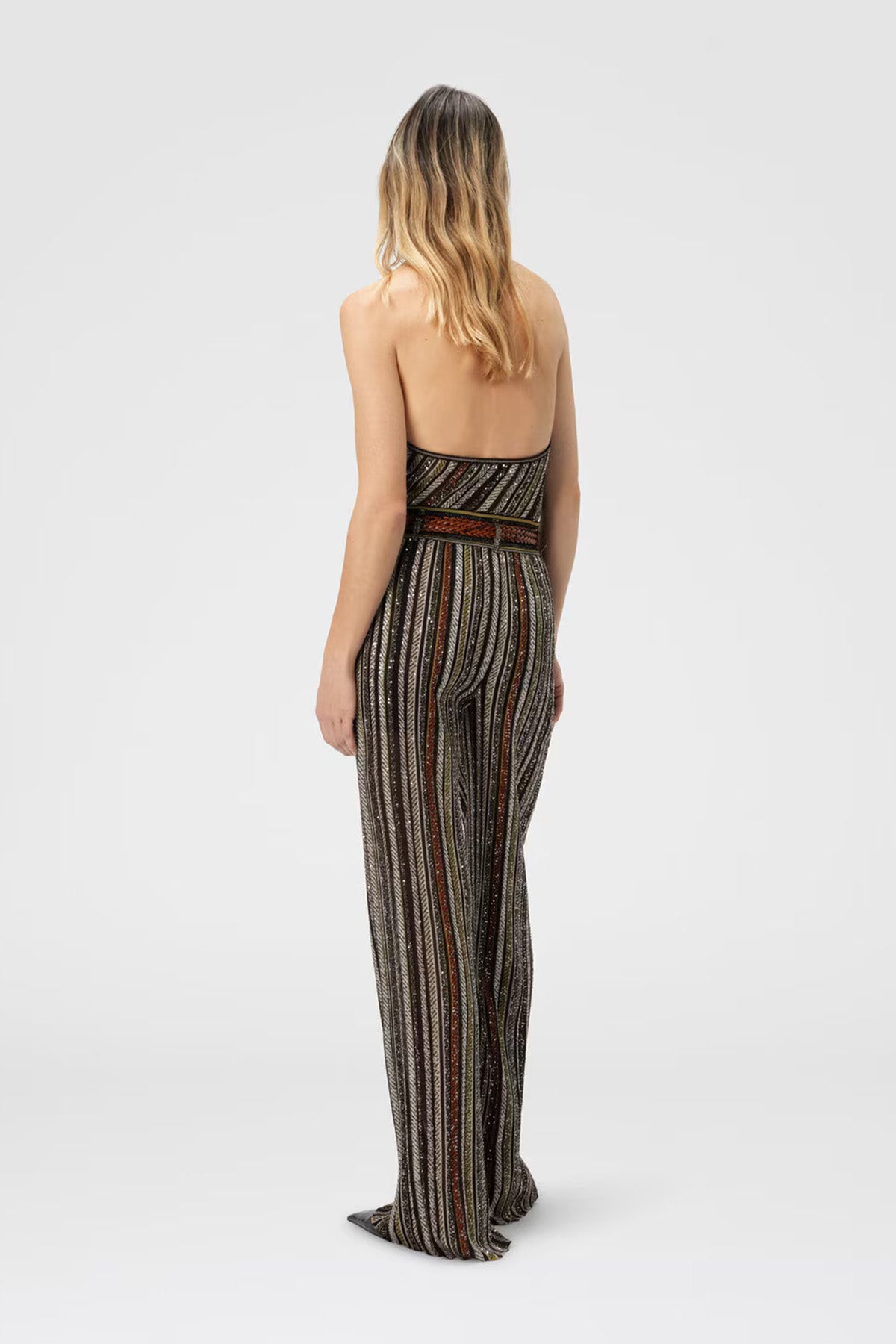 Missoni Damen Hose aus Fischgrätenstrick Bunt SM9T5 Bild 3