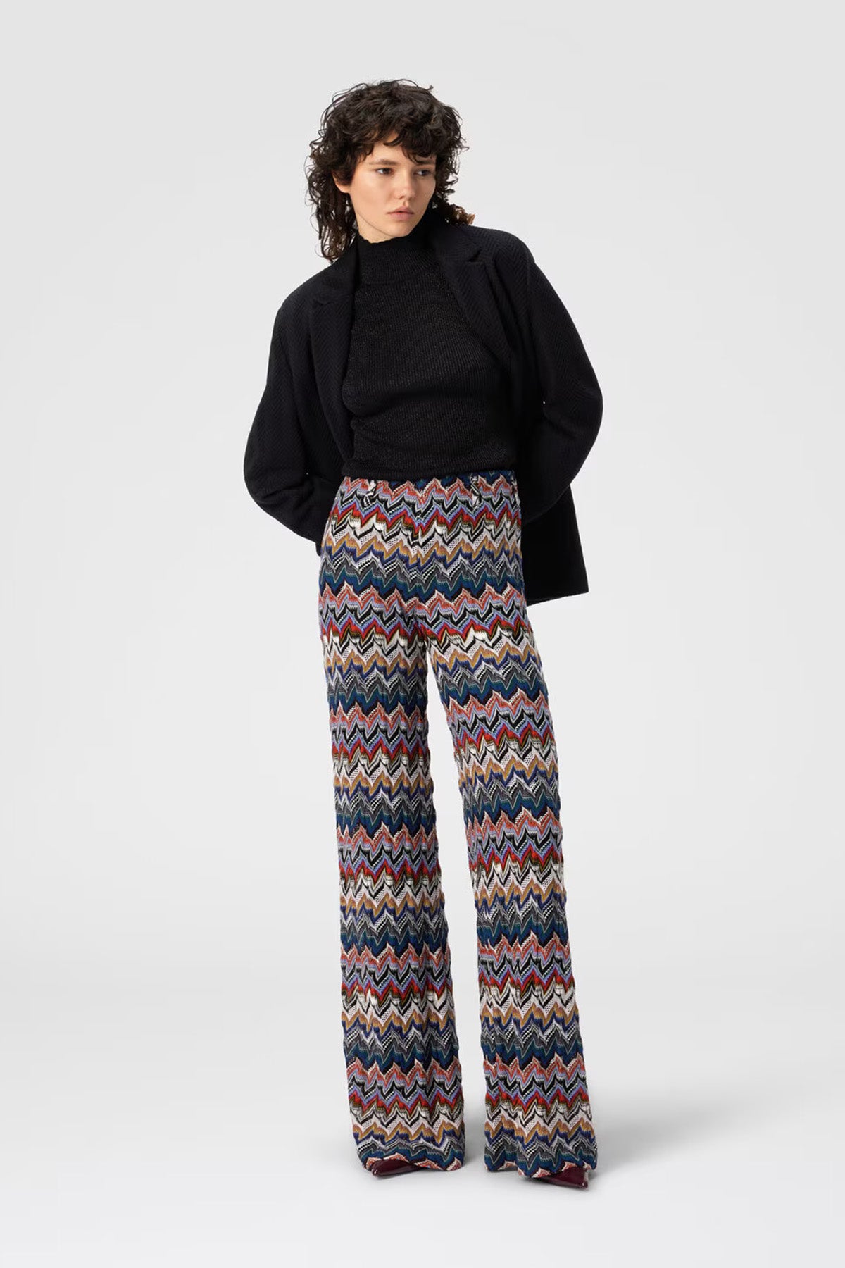 Missoni Damen Hose aus strukturierter Spitze Bunt SM9R3 Bild 2