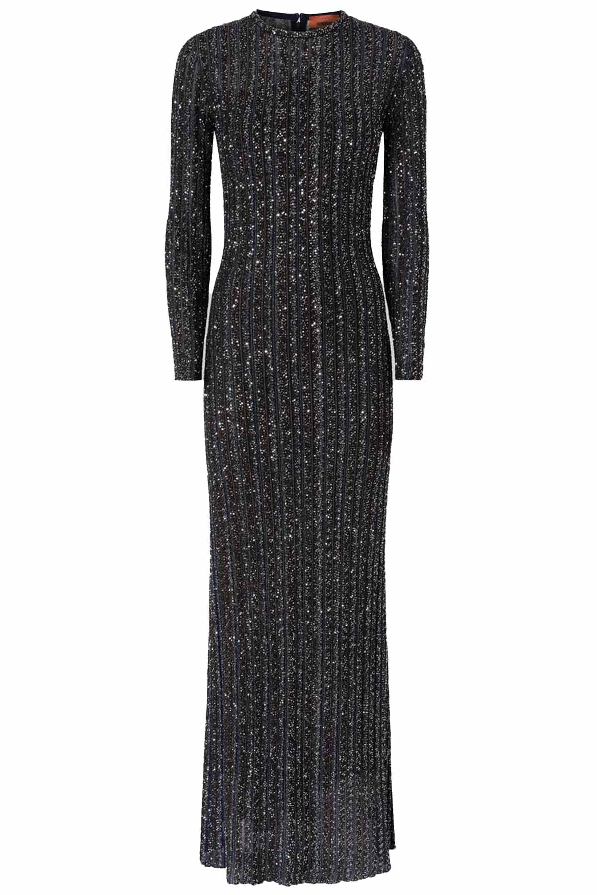 Missoni Damen Maxi-Strickkleid mit Pailetten Mehrfarbig SMSPS Bild 1