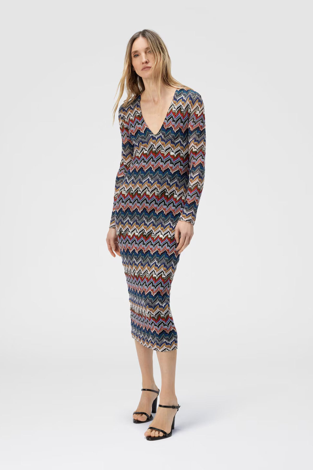 Missoni Damen Midikleid aus strukturierter Spitze Bunt SM9R3 Bild 2