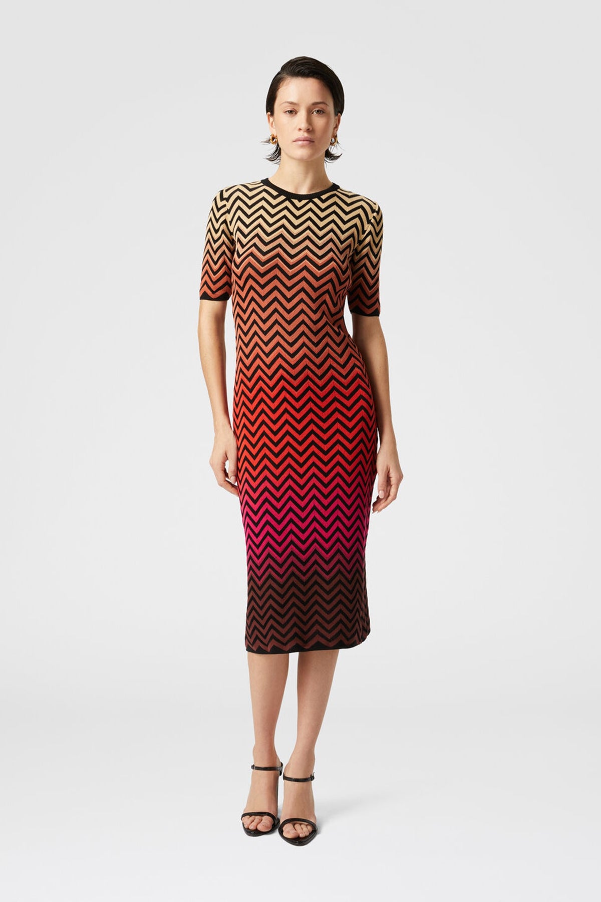 Missoni Damen Midikleid Multicolor SCHWARZ Bild 2