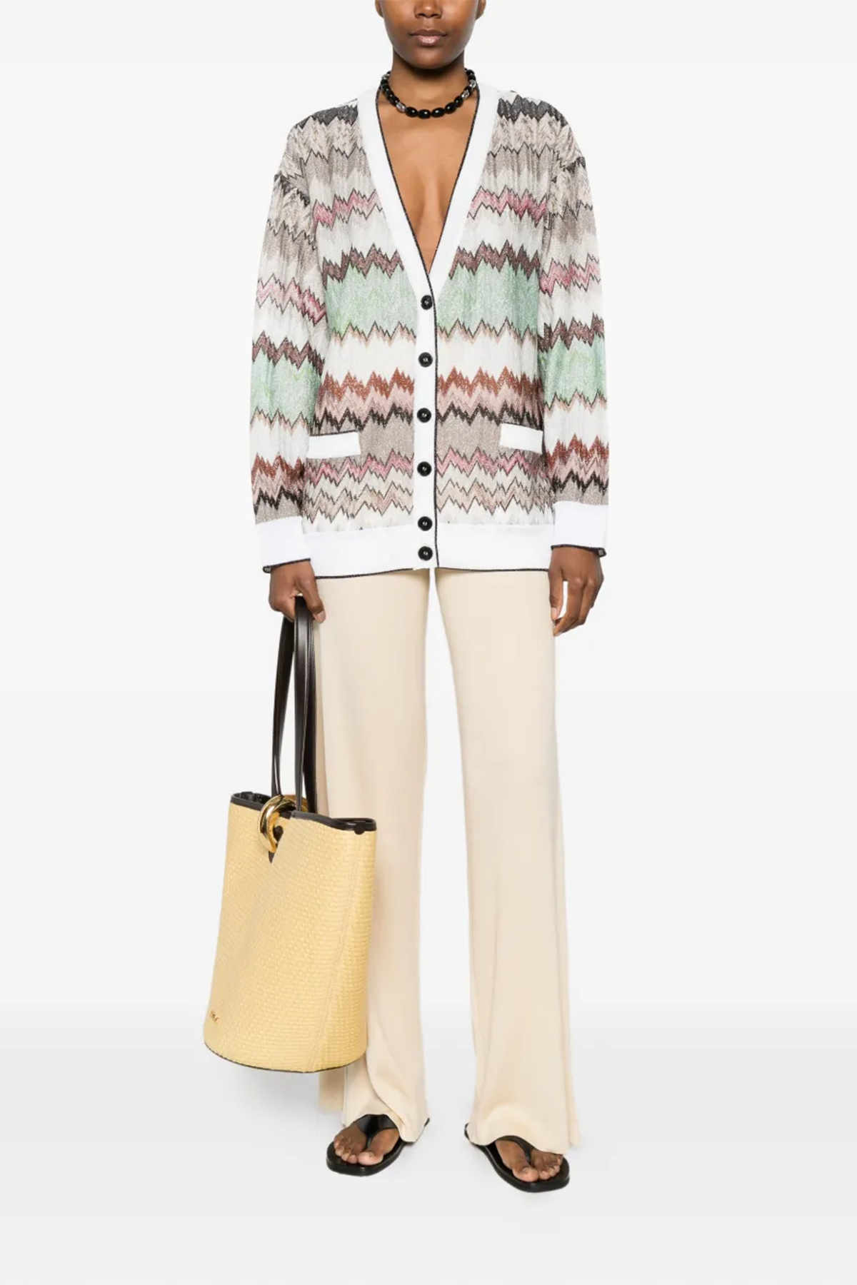 Missoni Damen Oversized-Cardigan Bunt SM9Y3 Bild 2