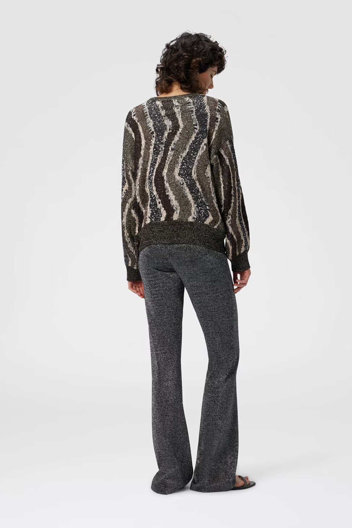 Missoni Damen Strickjacke mit Wellemuster Bunt S80E2 Bild 3