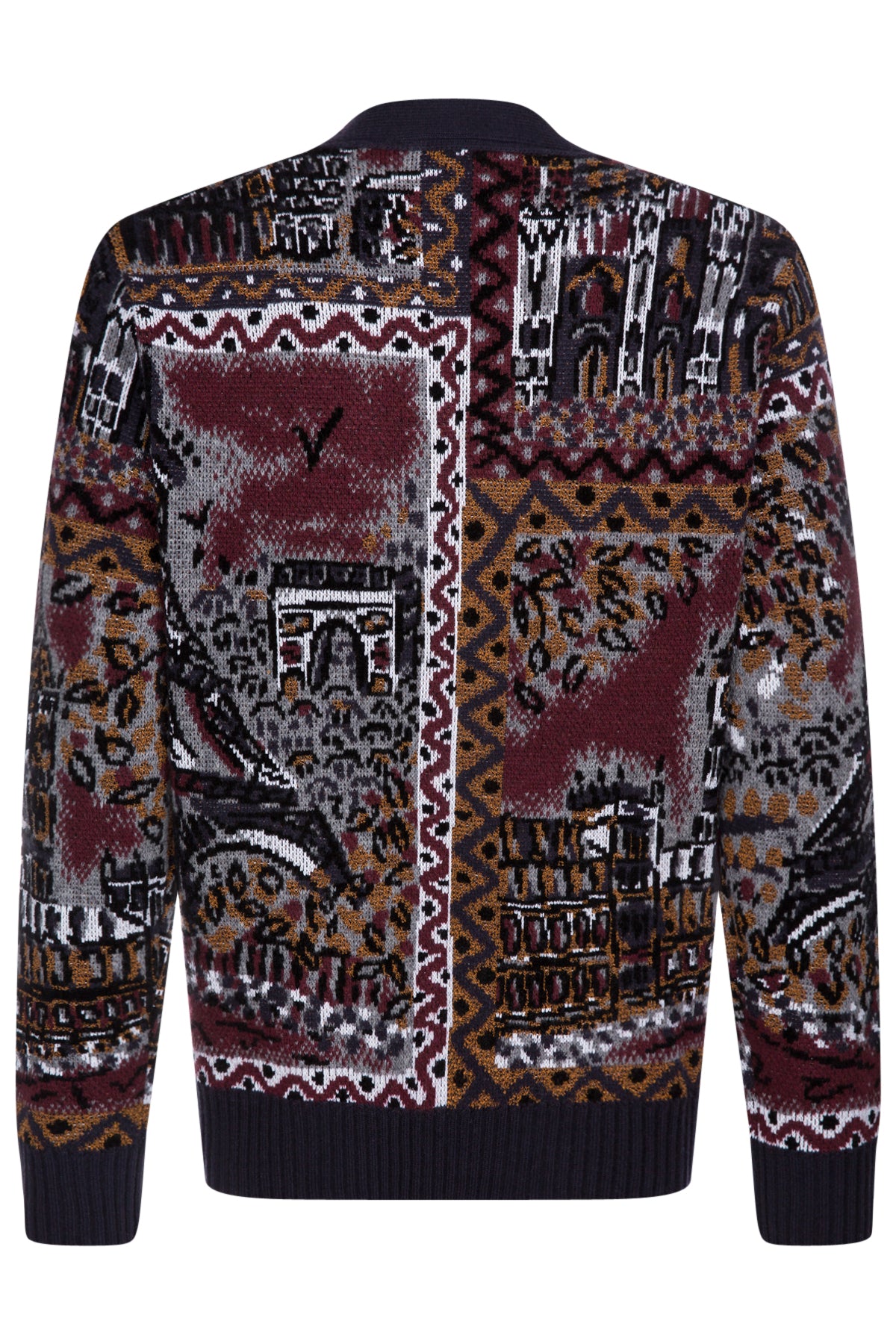 Missoni Herren Jacquard Cardigan Mehrfarbig SCHWARZ Bild 2