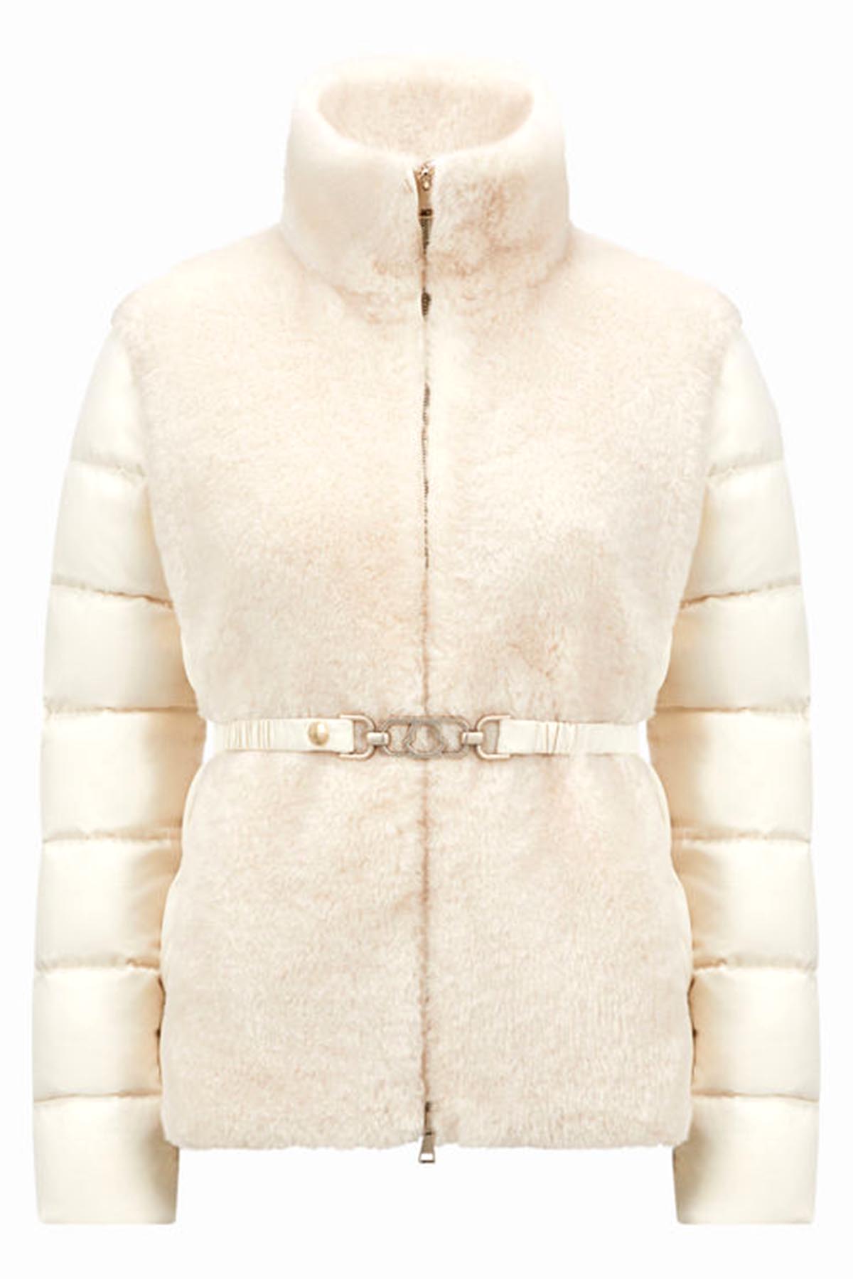 Moncler Damen Daunenjacke Oiron Creme Weiss WEISS Bild 1