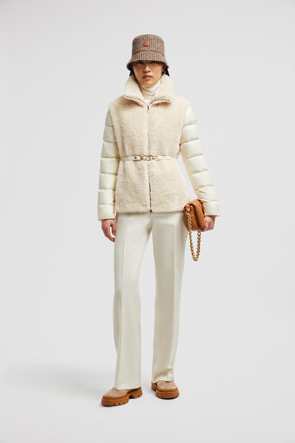 Moncler Damen Daunenjacke Oiron Creme Weiss WEISS Bild 2