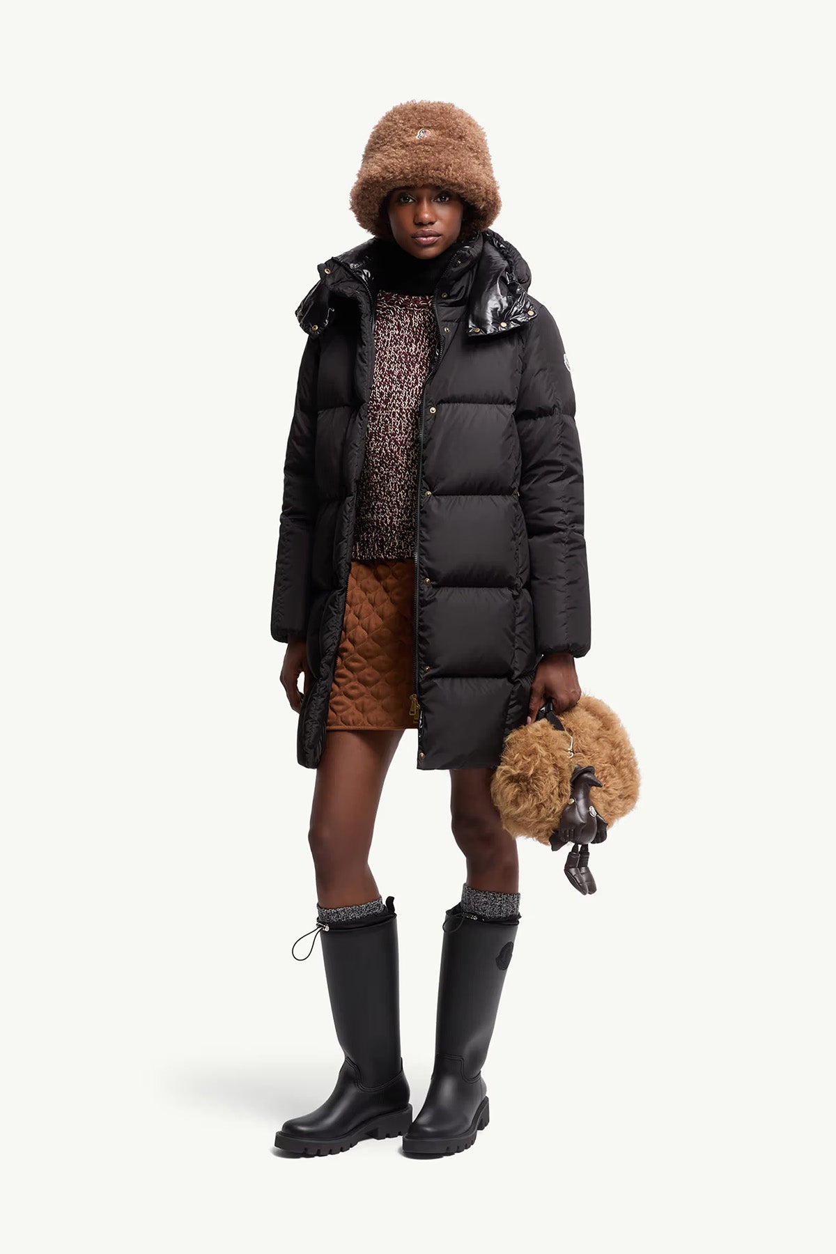 Moncler Damen Daunenmantel Litte Schwarz 99B Bild 2