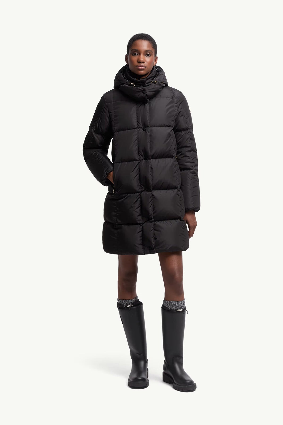 Moncler Damen Daunenmantel Litte Schwarz 99B Bild 3