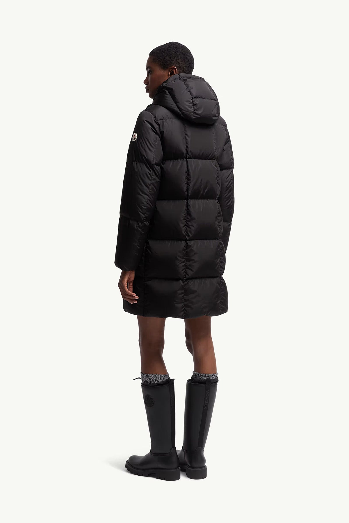 Moncler Damen Daunenmantel Litte Schwarz 99B Bild 4