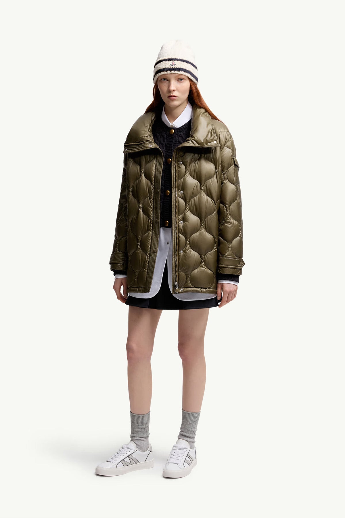 Moncler Damen Daunenparka Lombi Olive 90A Bild 2