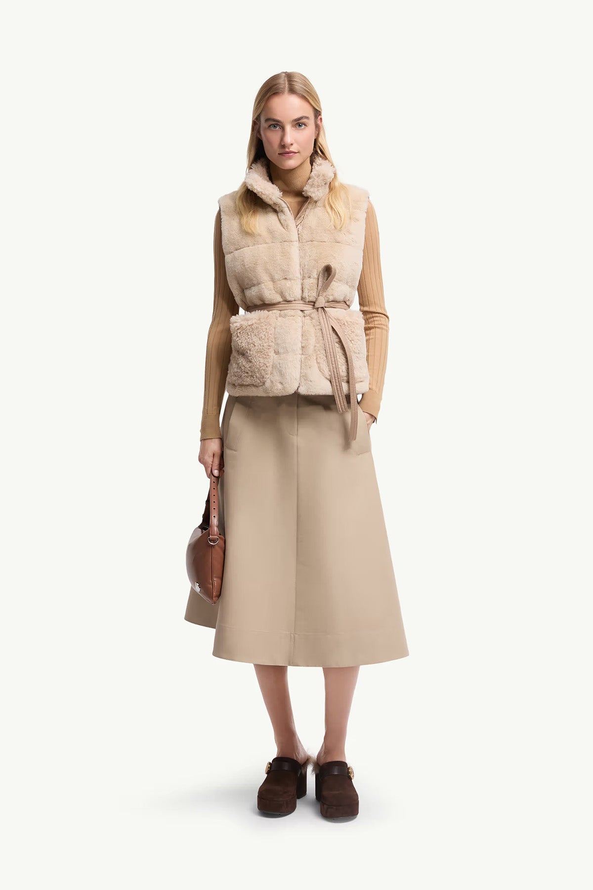 Moncler Damen Daunenweste Joui Beige 081 Bild 2