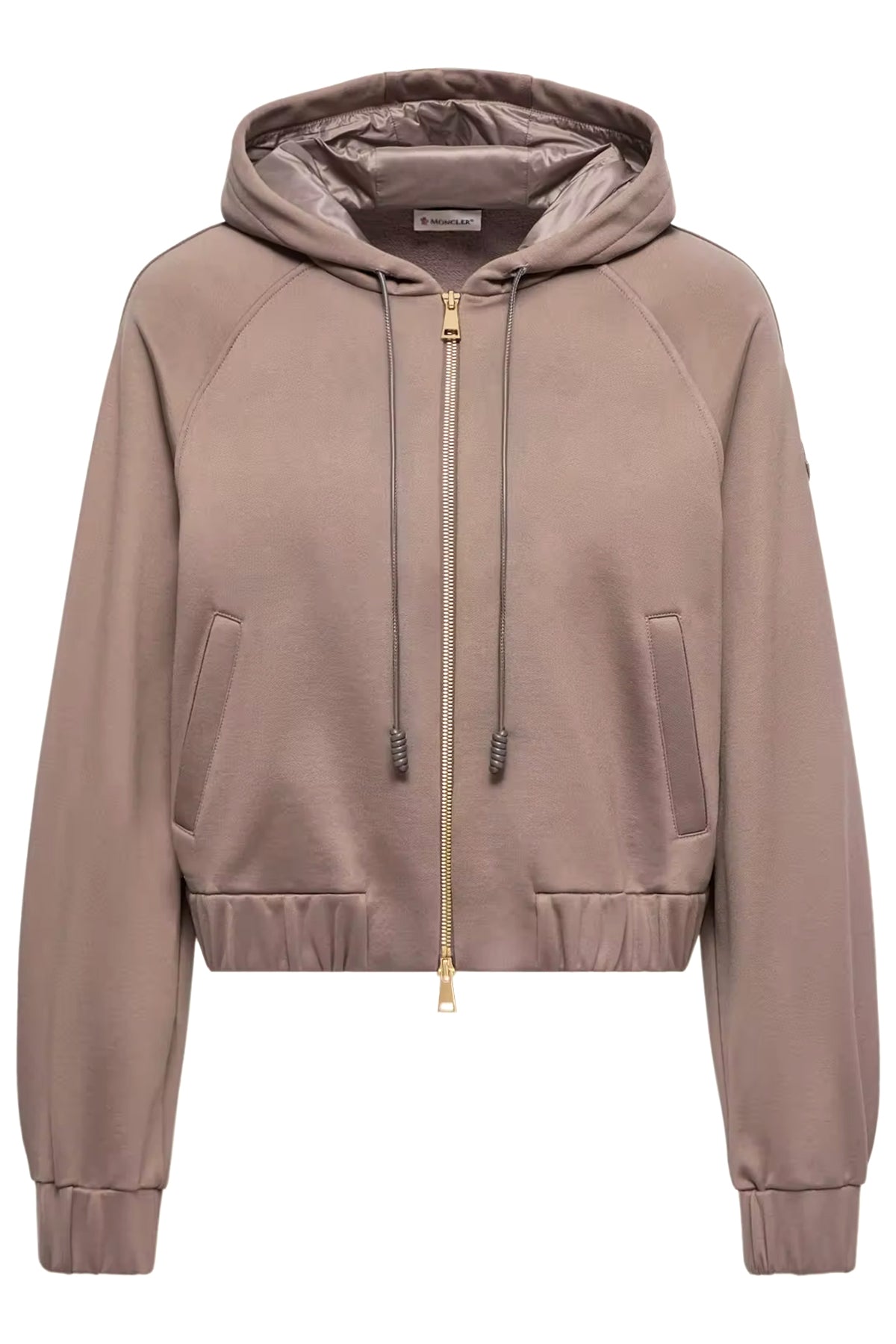 Moncler Damen Fleece-Sweatjacke Taupe 22D Bild 1