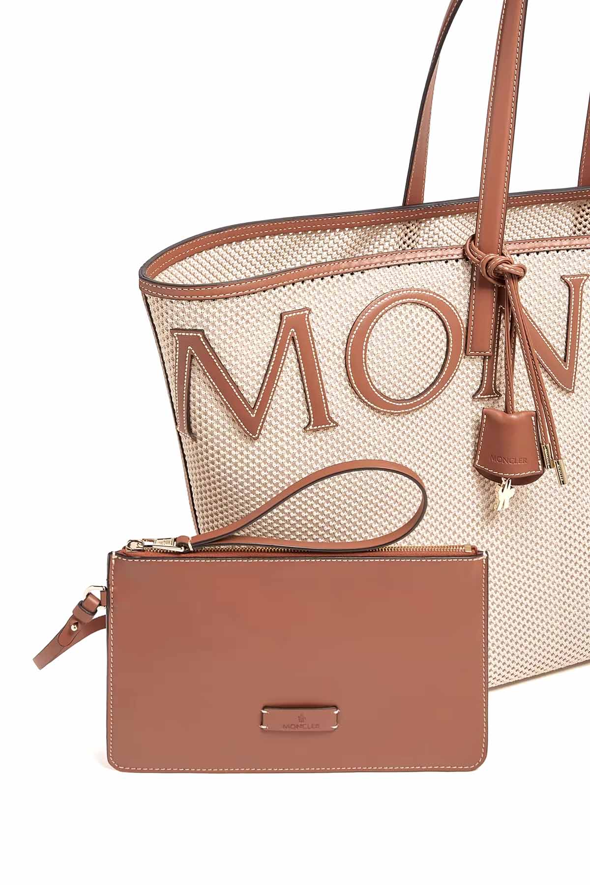 Moncler Damen Handtasche Very Tote Bag Natur-Weiss NATUR-WEISS Bild 4