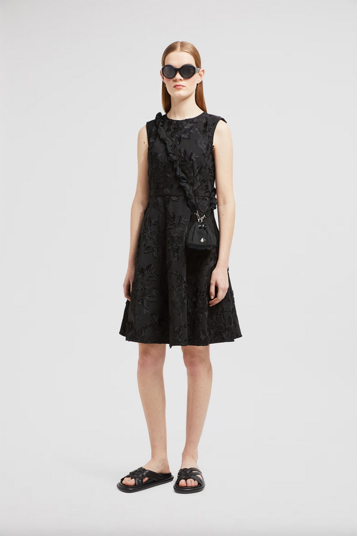 Moncler Damen Kleid Schwarz SCHWARZ Bild 2
