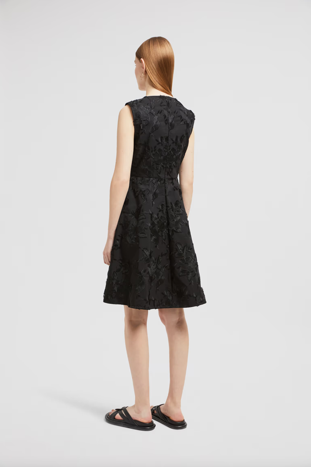 Moncler Damen Kleid Schwarz SCHWARZ Bild 4