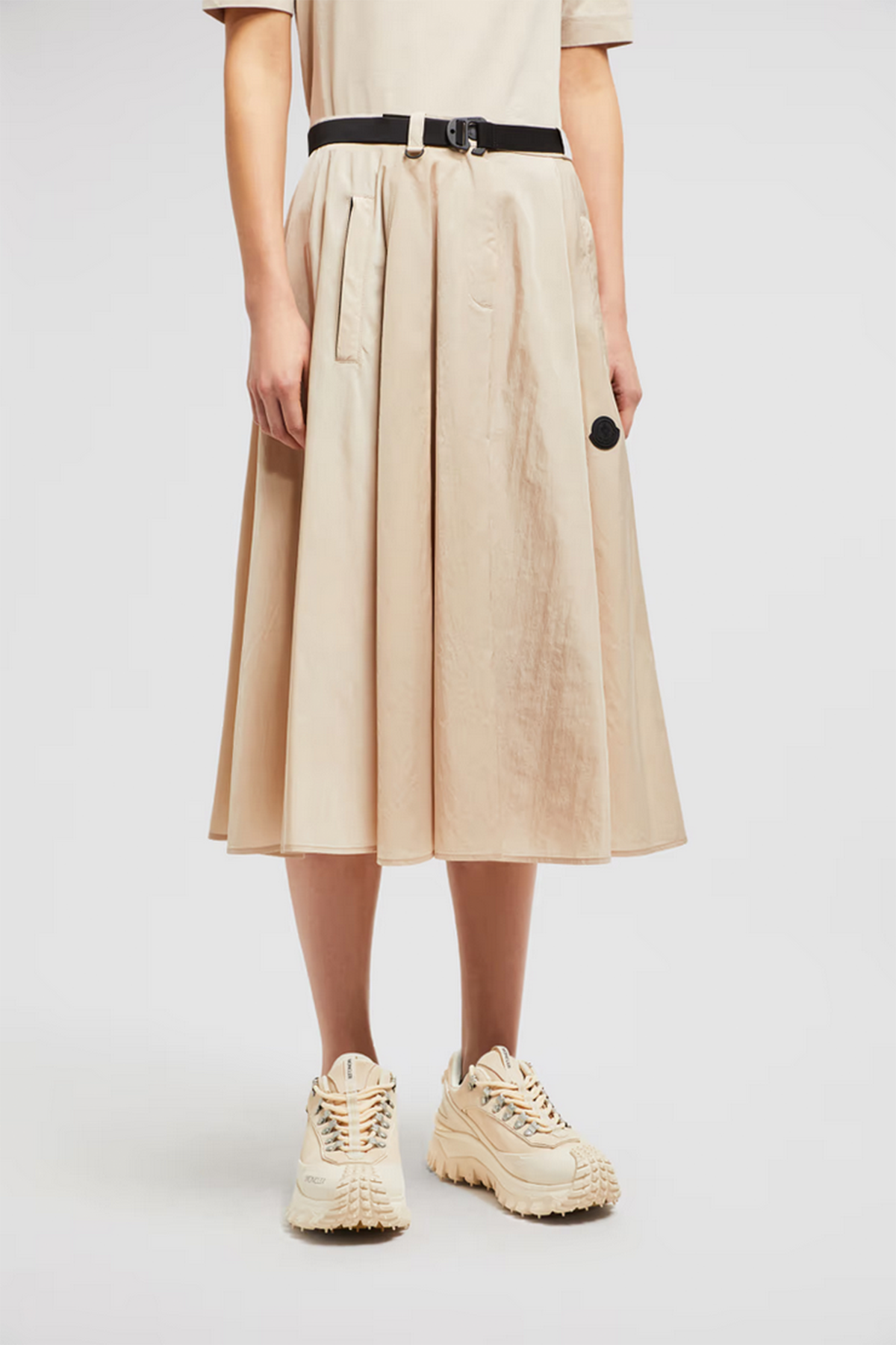 Moncler Damen Midirock Sand-Beige BEIGE Bild 2