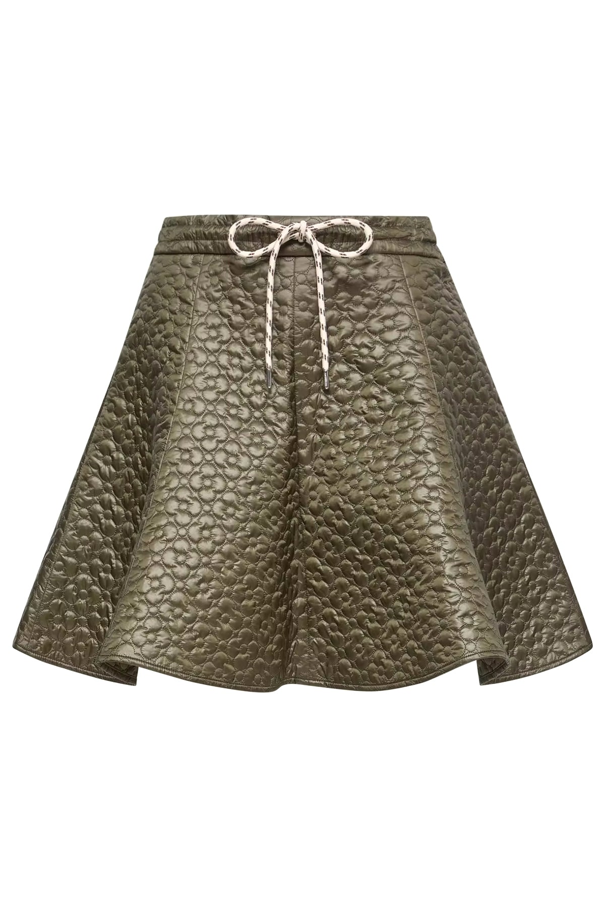 Moncler Damen Minirock mit Blumensteppung Olive OLIVE Bild 1