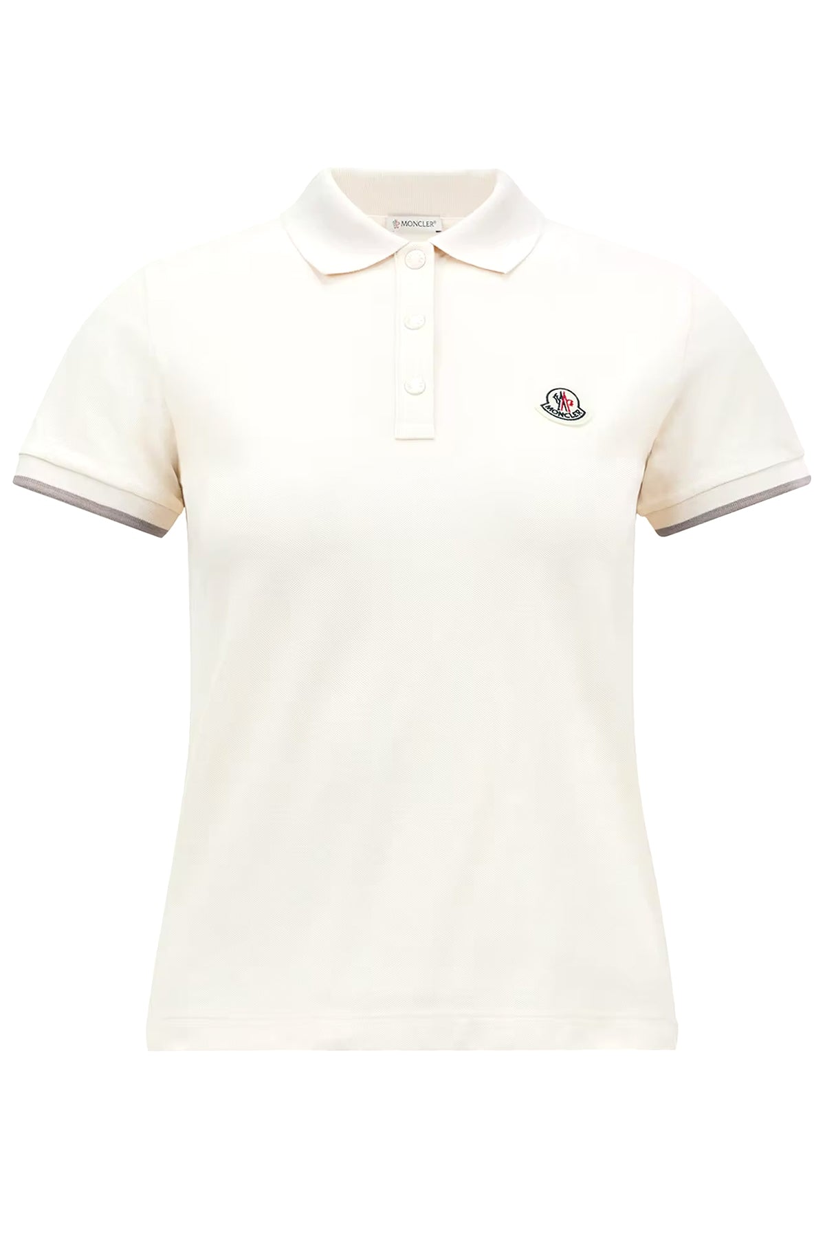 Moncler Damen Poloshirt Weiss WEISS Bild 1