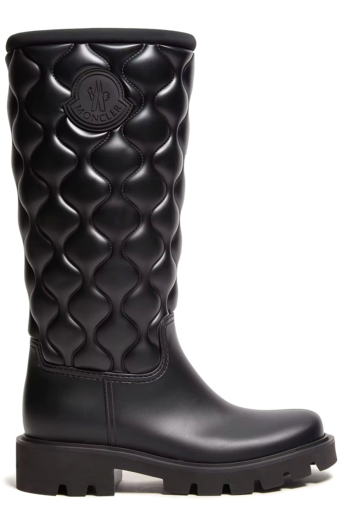 Moncler Damen Regenstiefel Kickstream Quilt Schwarz SCHWARZ Bild 1