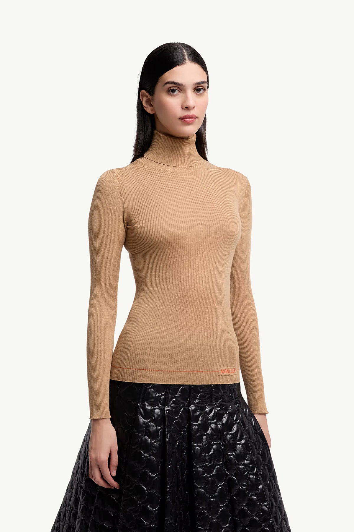 Moncler Damen Rollkragenpullover Beige 235 Bild 3