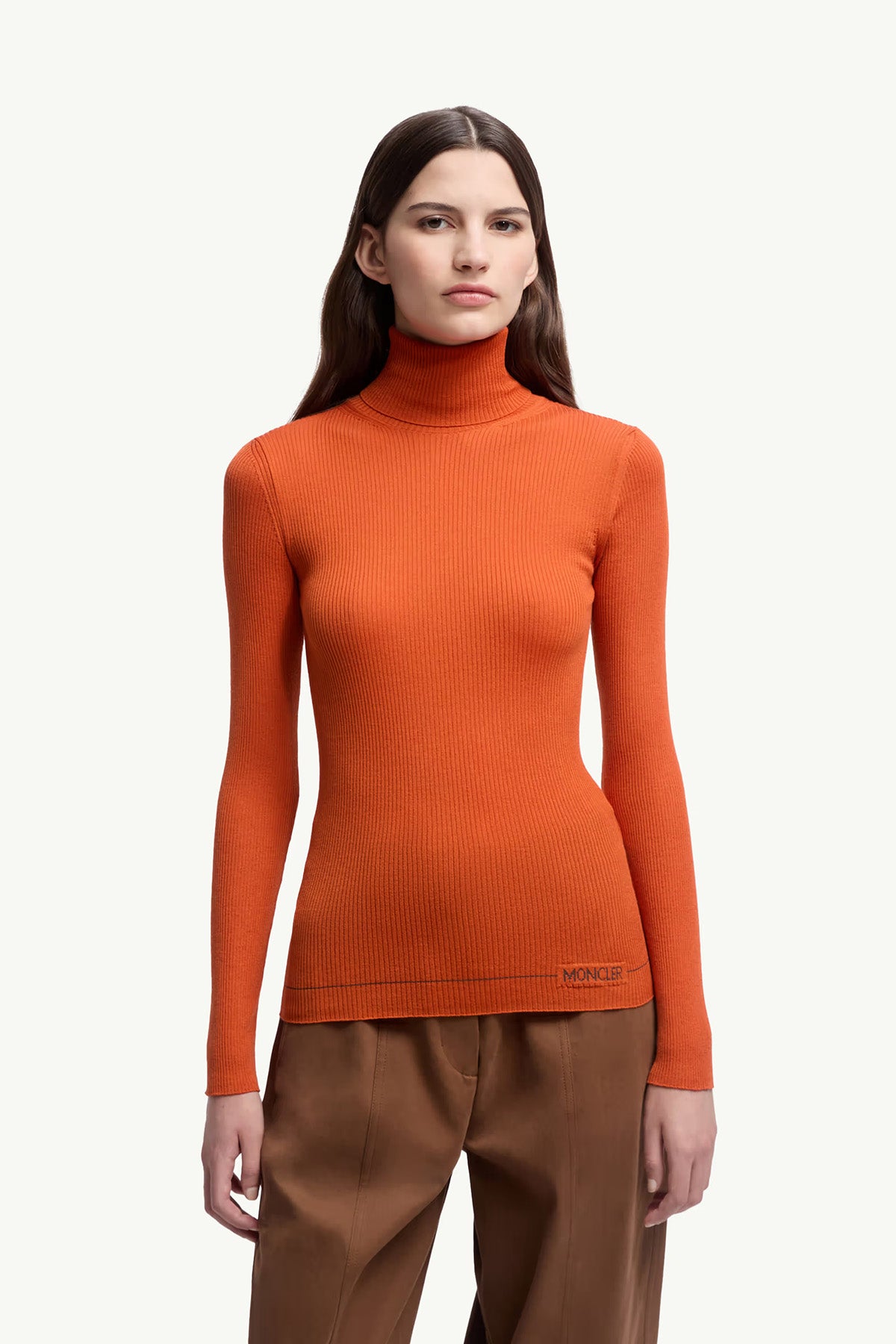 Moncler Damen Rollkragenpullover Orange 326 Bild 3