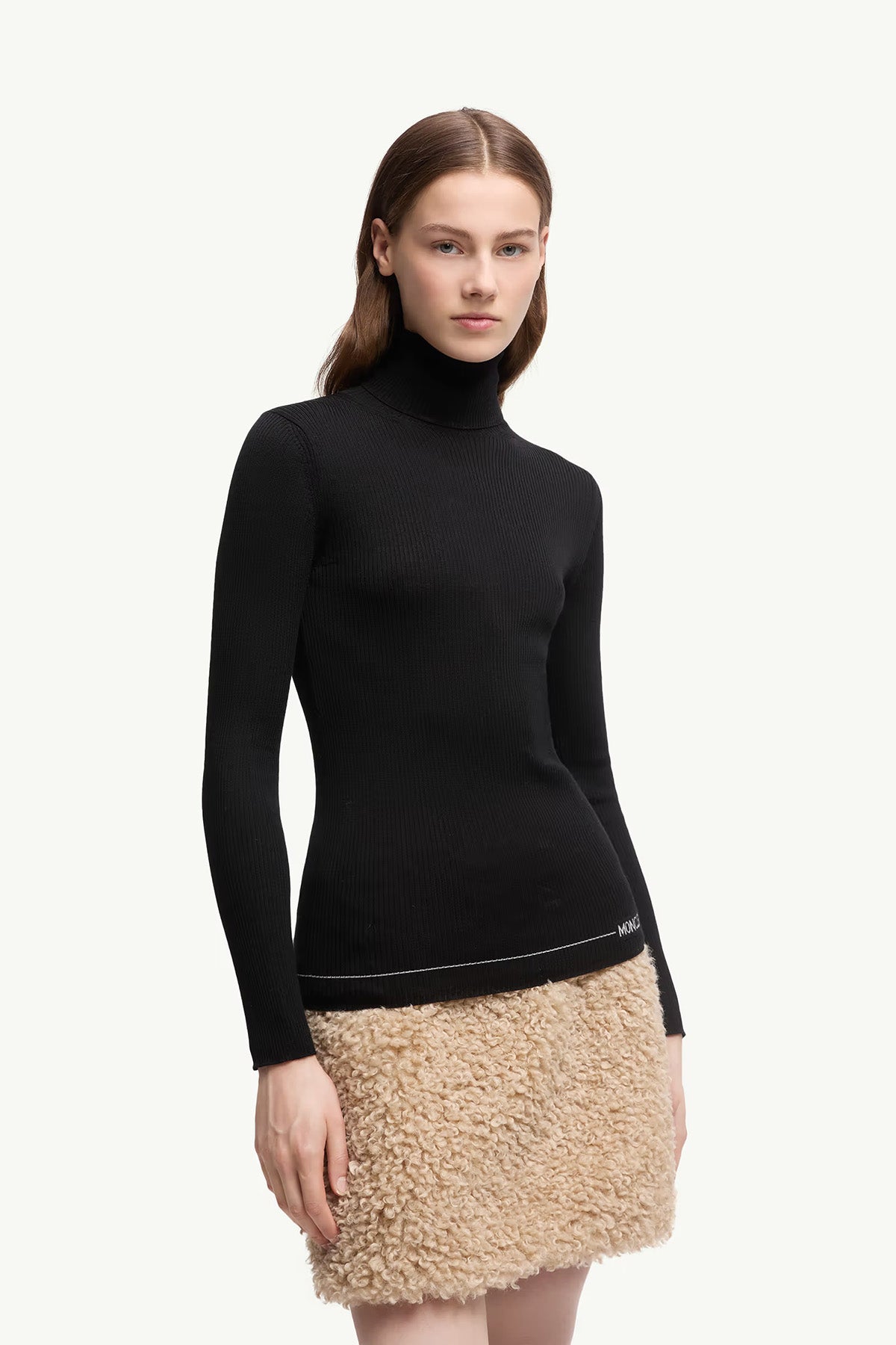 Moncler Damen Rollkragenpullover Schwarz 999 Bild 3