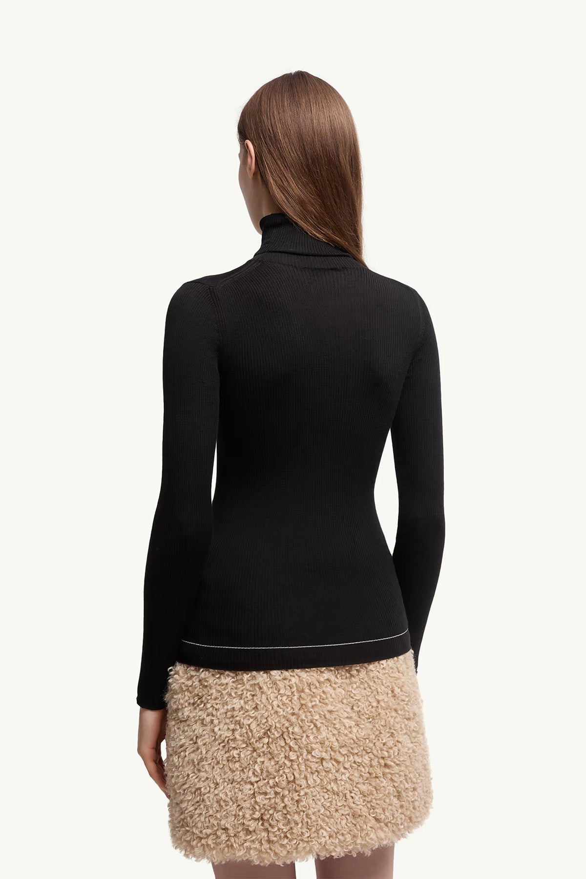Moncler Damen Rollkragenpullover Schwarz 999 Bild 4