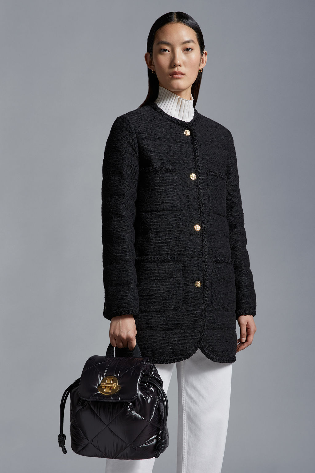 Moncler Damen Rucksack Puf Schwarz SCHWARZ Bild 2