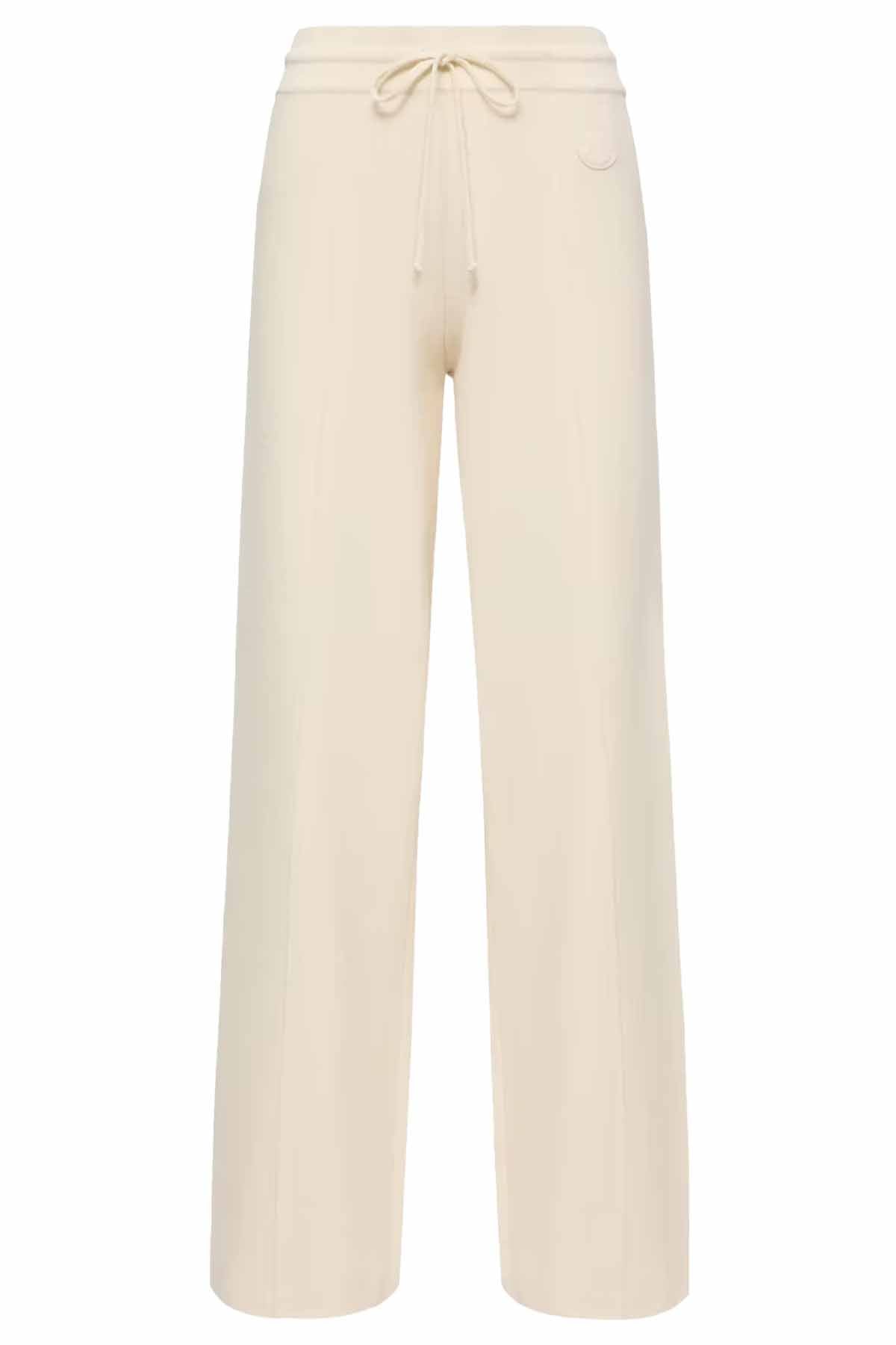 Moncler Damen Strickhose Natur-Weiss WEISS Bild 1