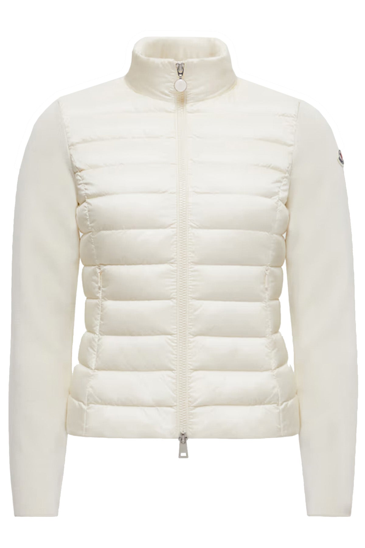 Moncler Damen Strickjacke mit Daunenfront Weiss NATUR-WEISS Bild 1