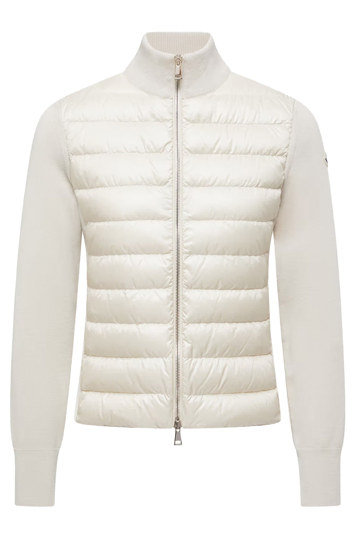 Moncler Damen Strickjacke mit Daunenfront Hellbeige 20F Bild 1