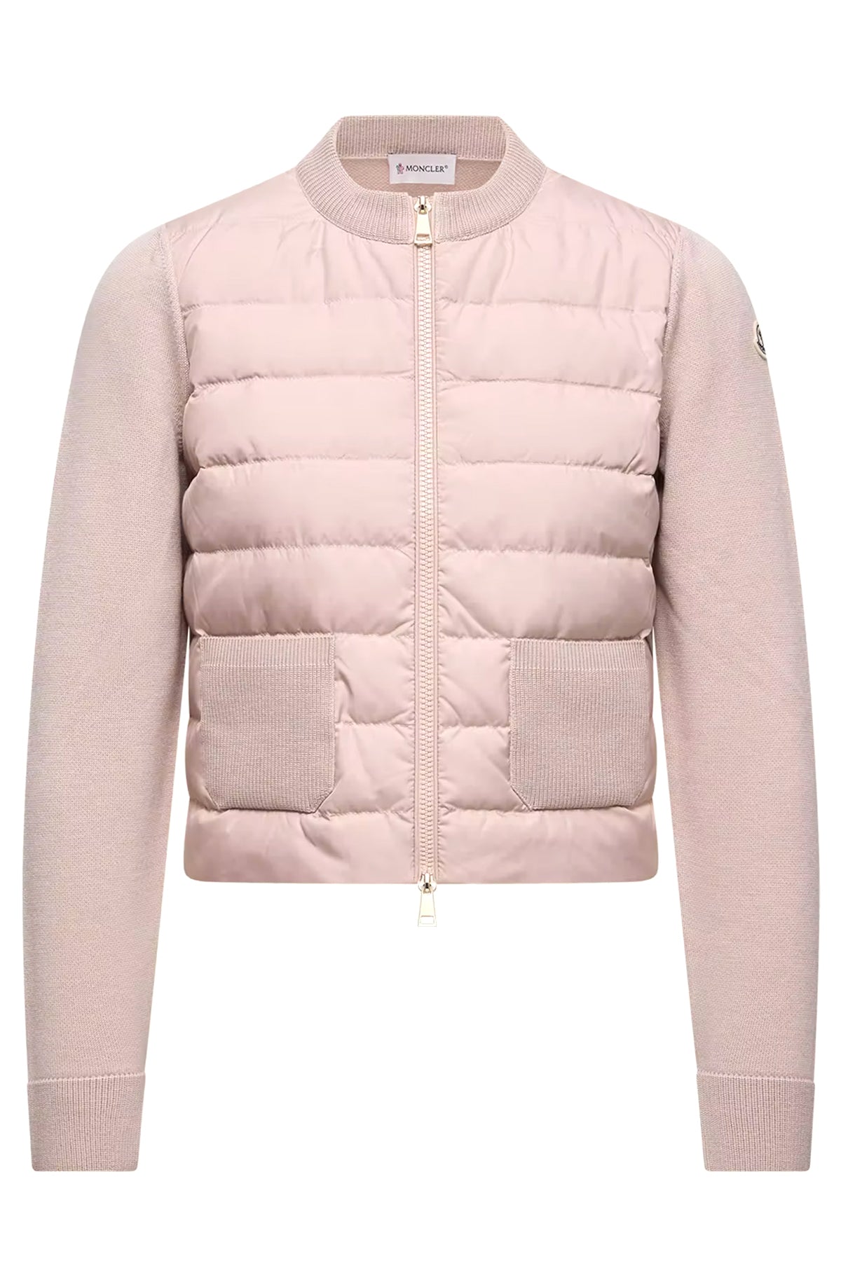 Moncler Damen Strickjacke mit Daunenfront Pink 21P Bild 1