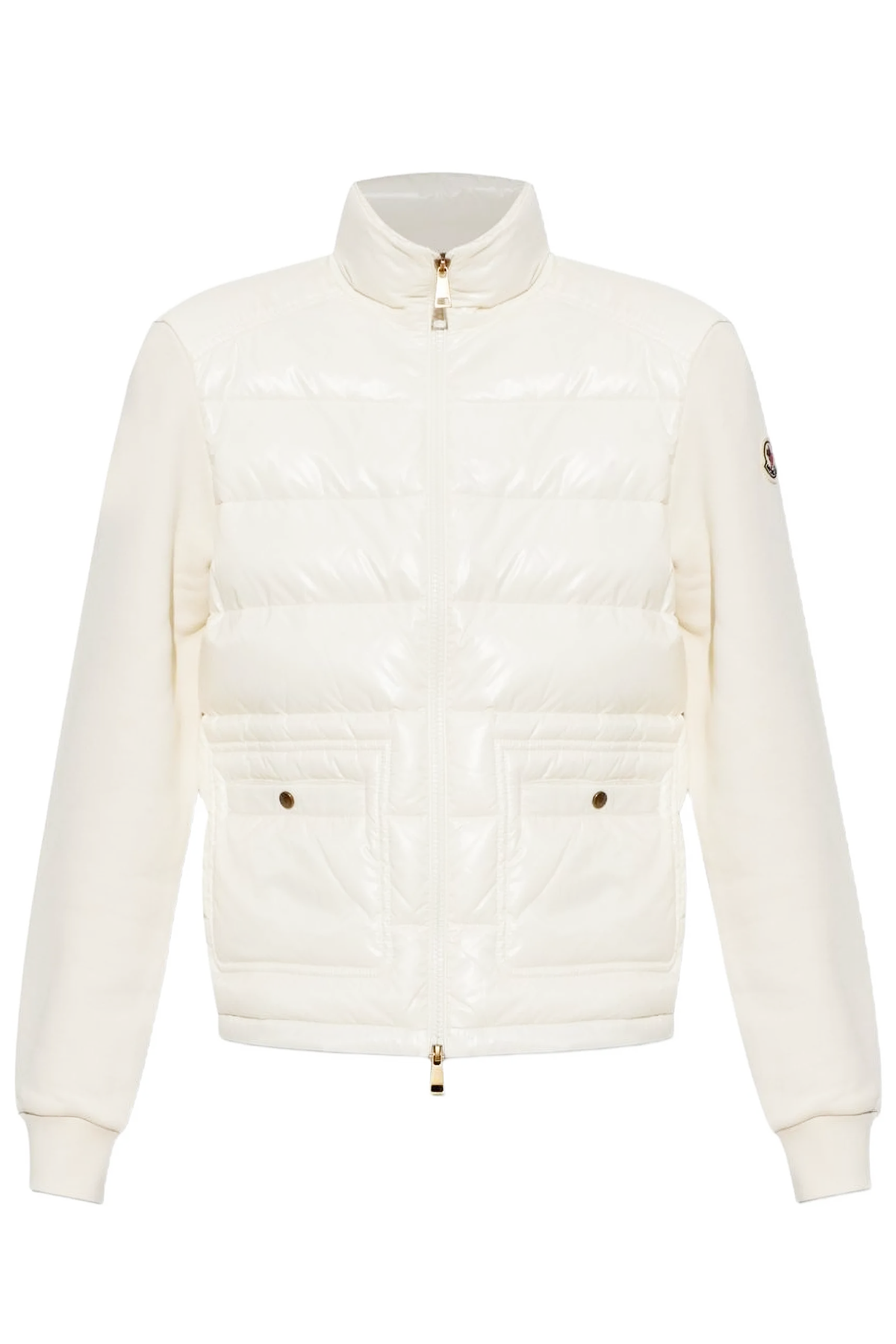 Moncler Damen Strickjacke mit Daunenfront Weiss WEISS Bild 1