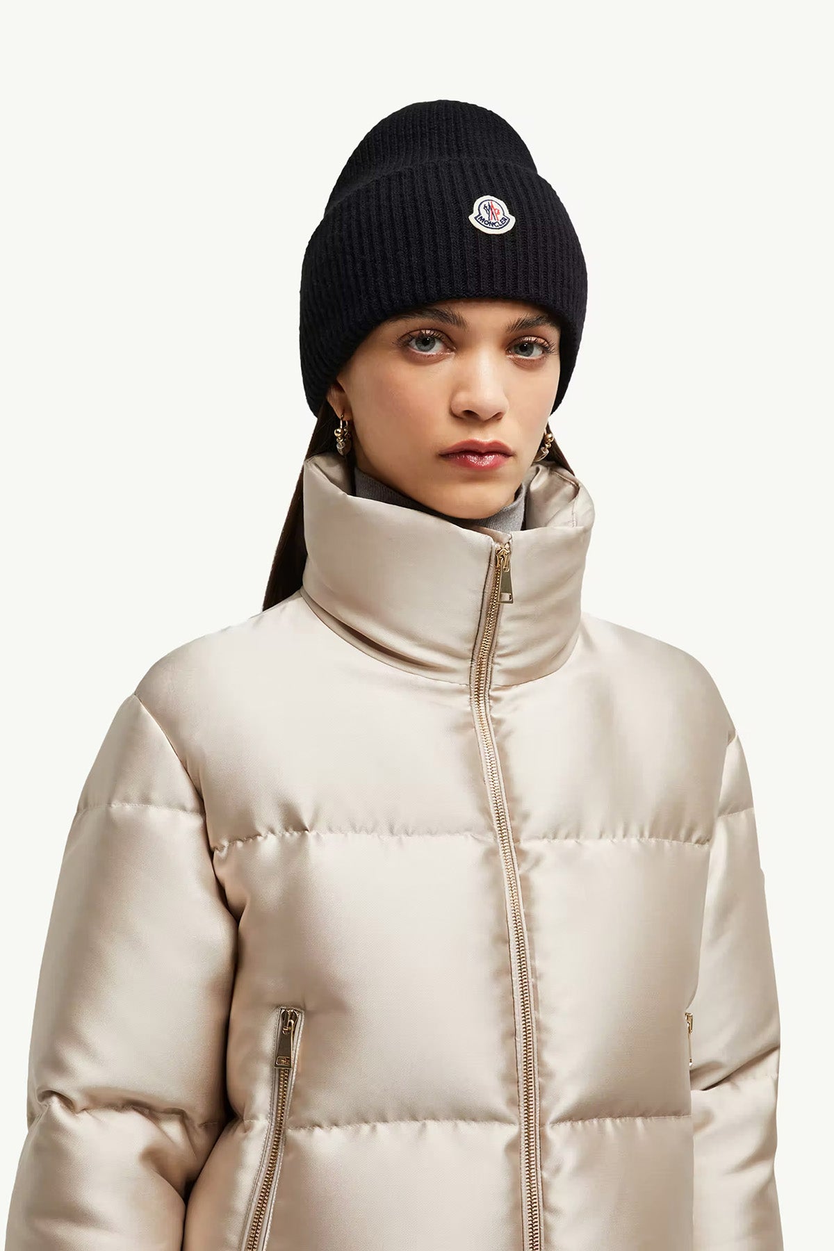 Moncler Damen Strickmütze Schwarz 999 Bild 2