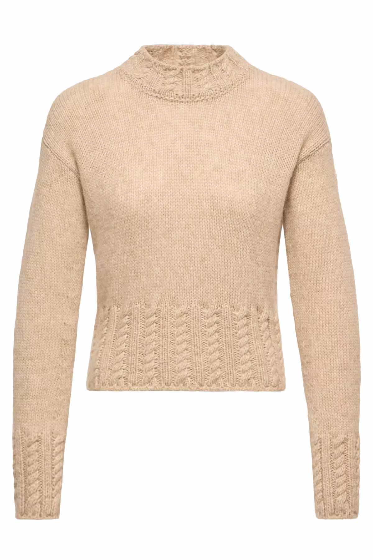 Moncler Damen Strickpullover Beige 20P Bild 1