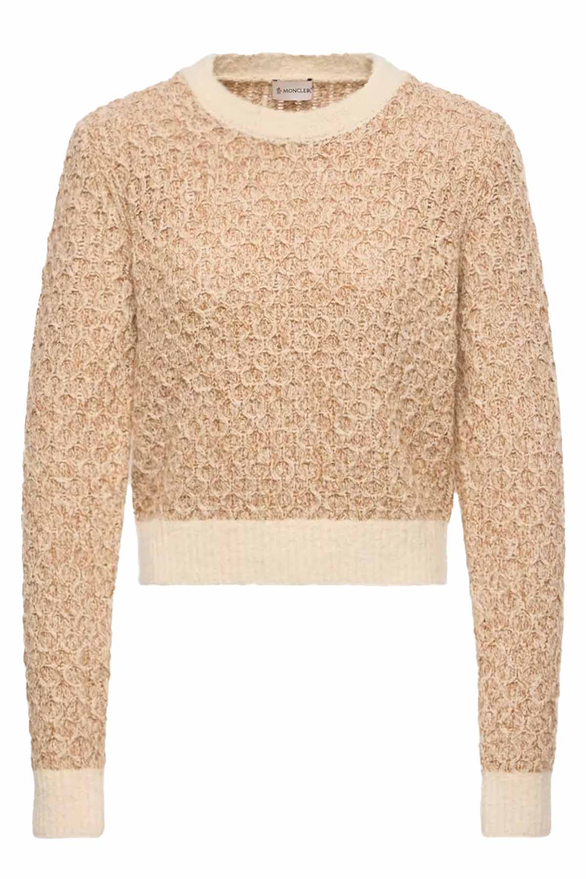 Moncler Damen Strickpullover Beige 22C Bild 1