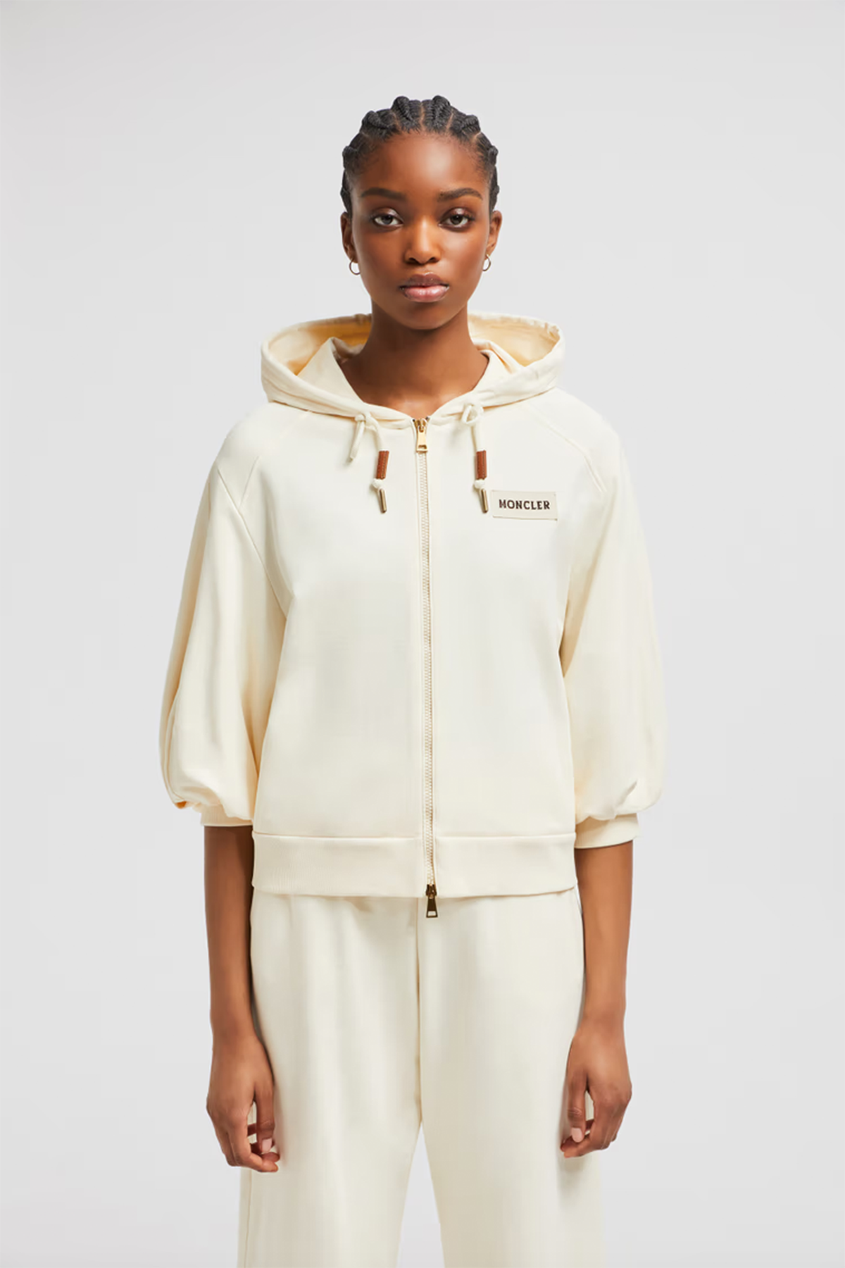 Moncler Damen Sweatjacke Weiss NATUR-WEISS Bild 3