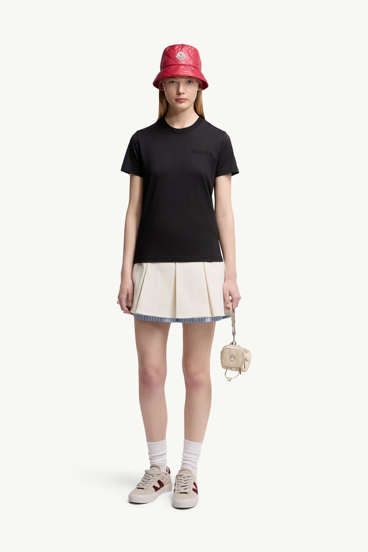 Moncler Damen T-Shirt Schwarz 999 Bild 2