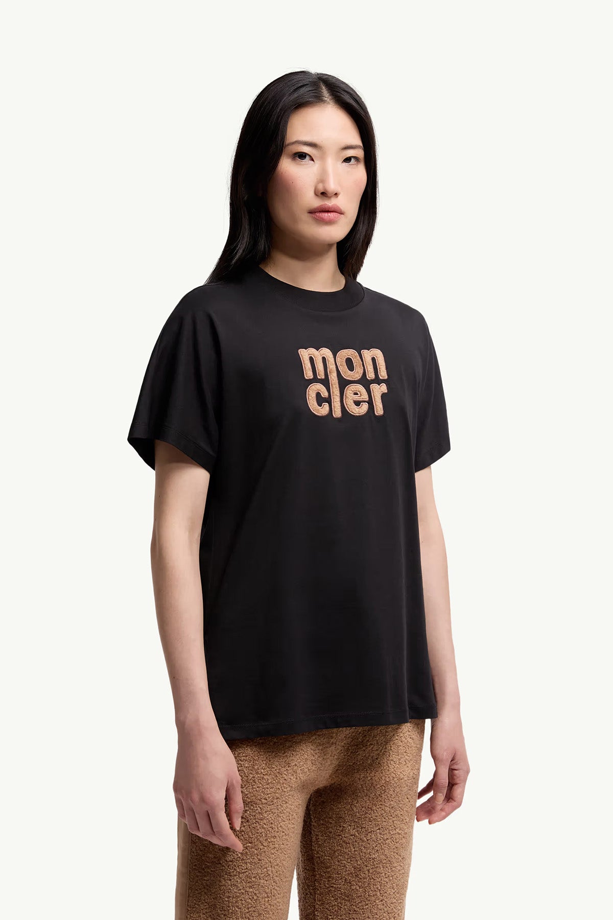 Moncler Damen T-Shirt Schwarz 999 Bild 2