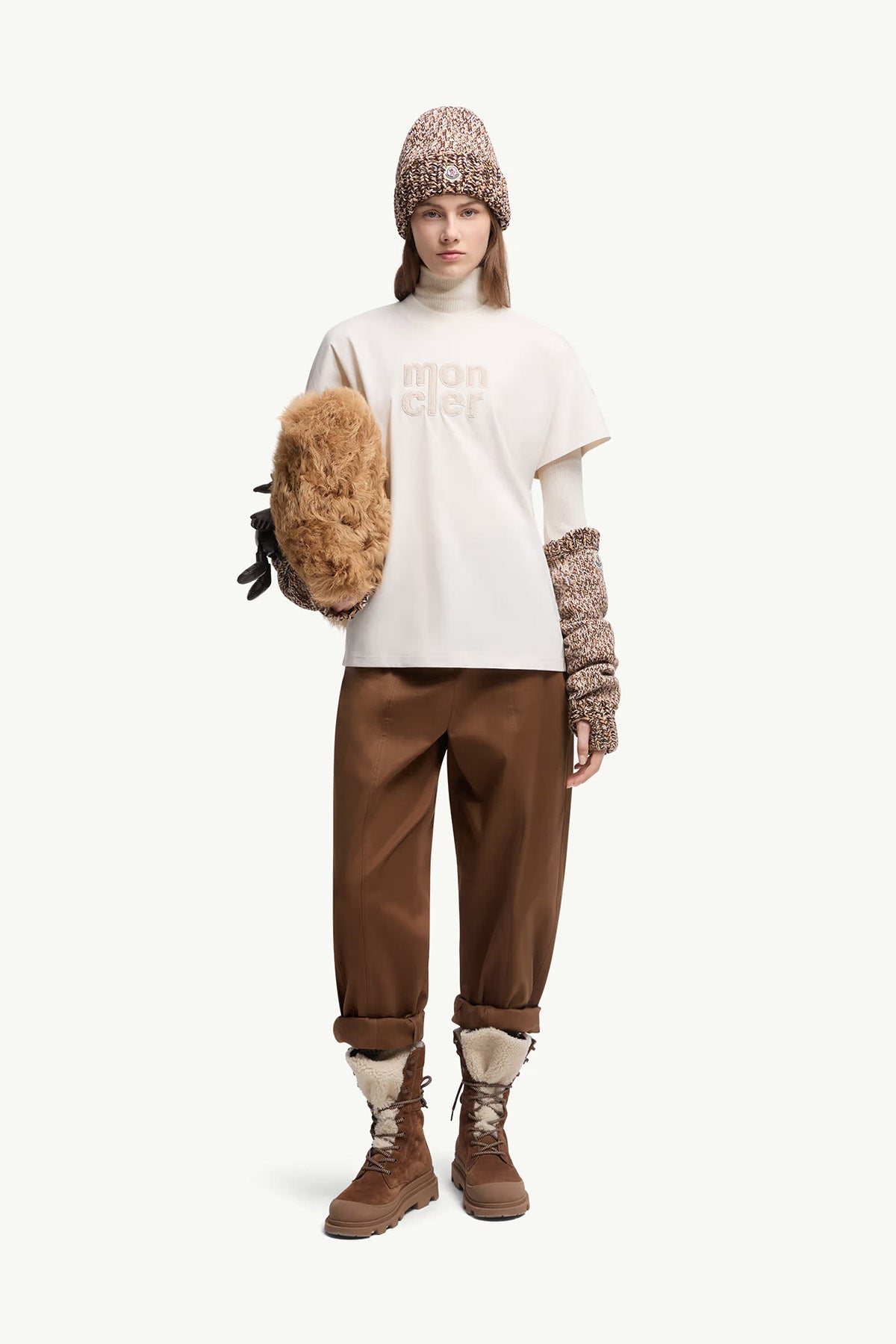 Moncler Damen T-Shirt Weiss 036 Bild 2
